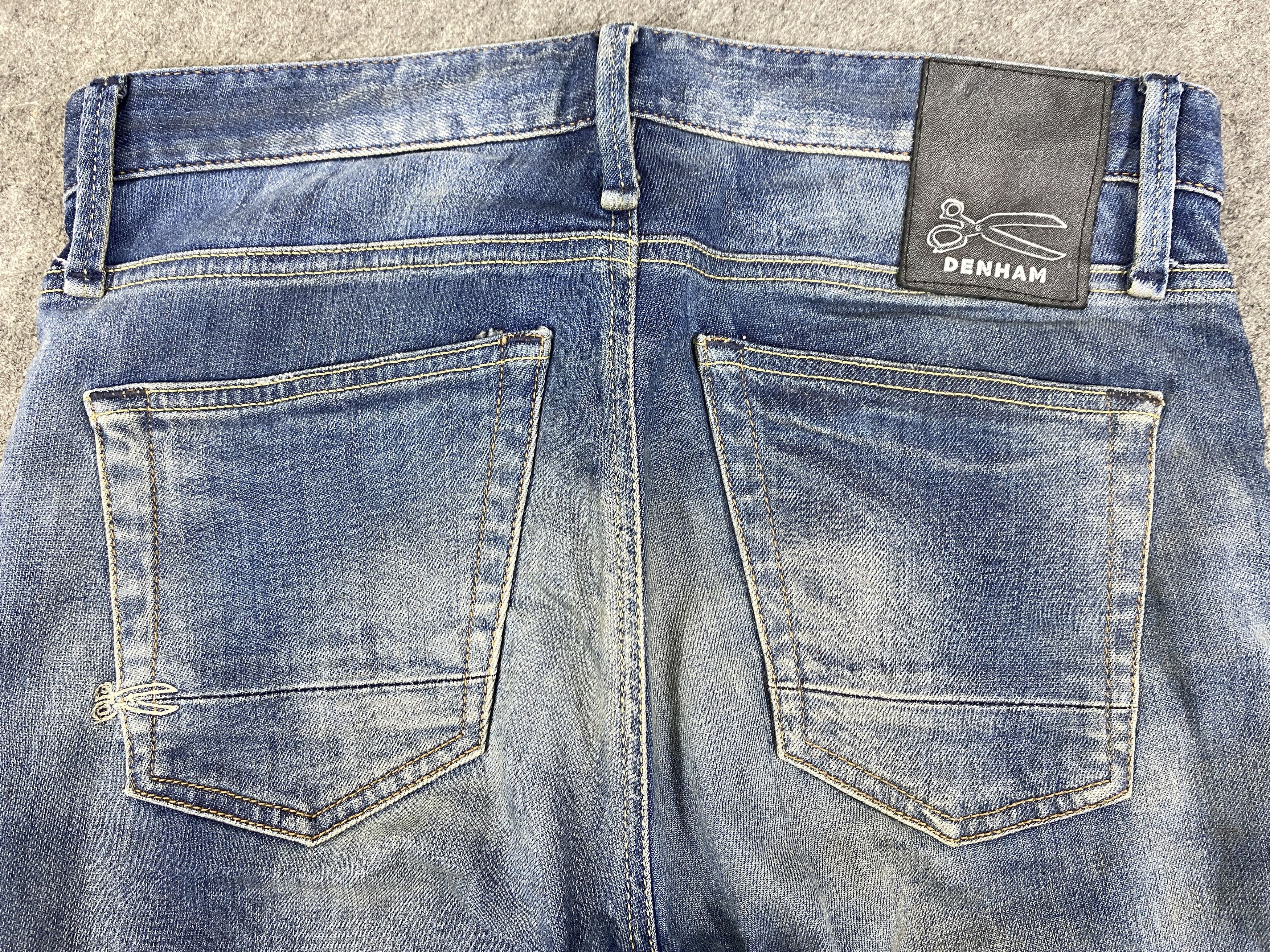 Japanese Brand Faded Blue Redline Denham Jeans 32x28 Denim - JN3333 Size US 32 / EU 48 - 4 Thumbnail