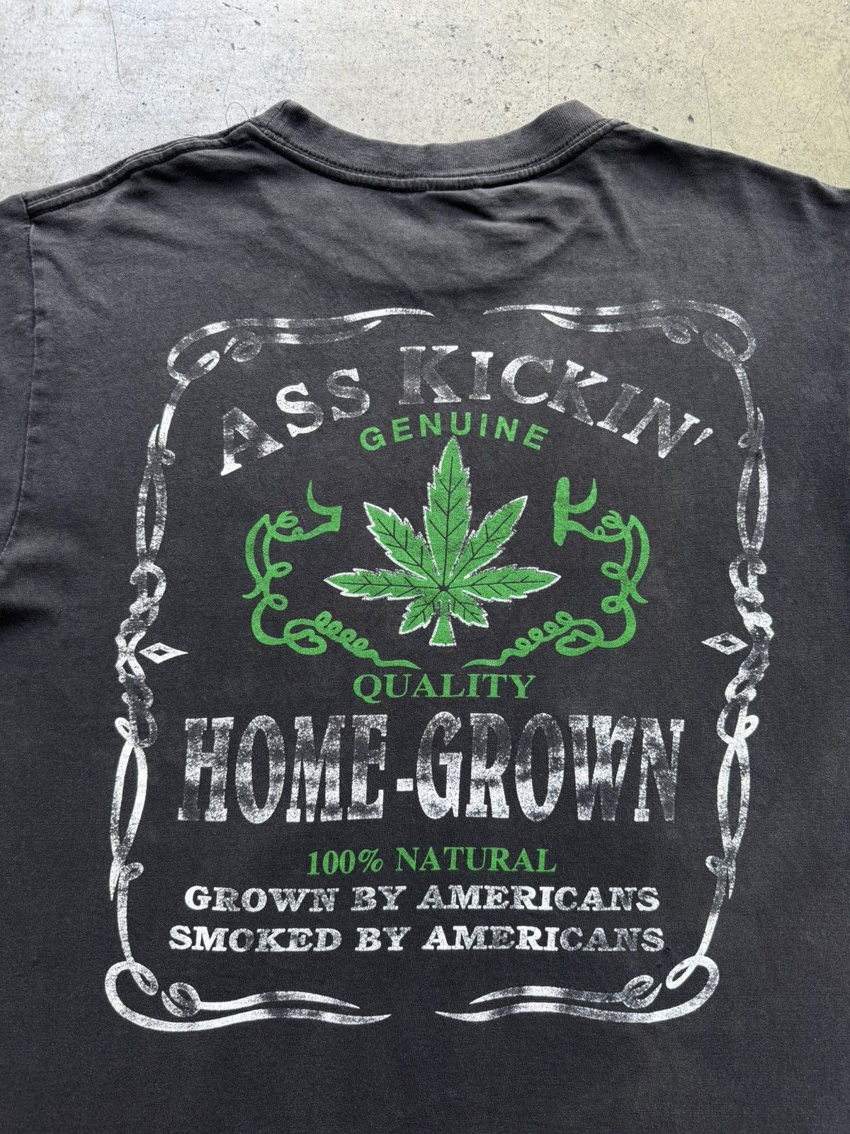 Vintage ‘00s Y2K Agriculture Ass Kickin Marijuana Tee Shirt Humor Size US M / EU 48-50 / 2 - 4 Thumbnail