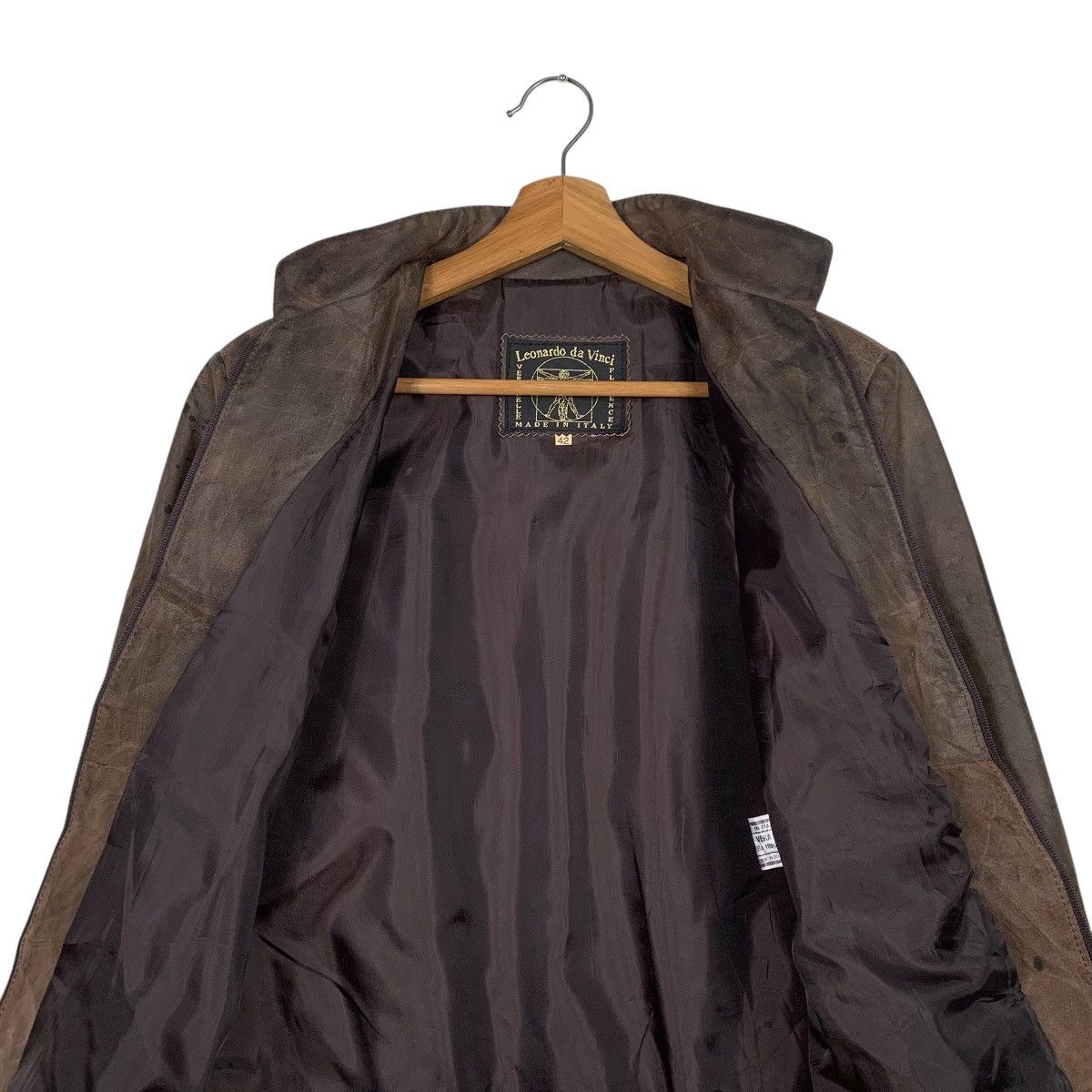 Other Leonardo Da Vinci Crop Leather Jacket Made In Italy Size M / US 6-8 / IT 42-44 - 11 Thumbnail