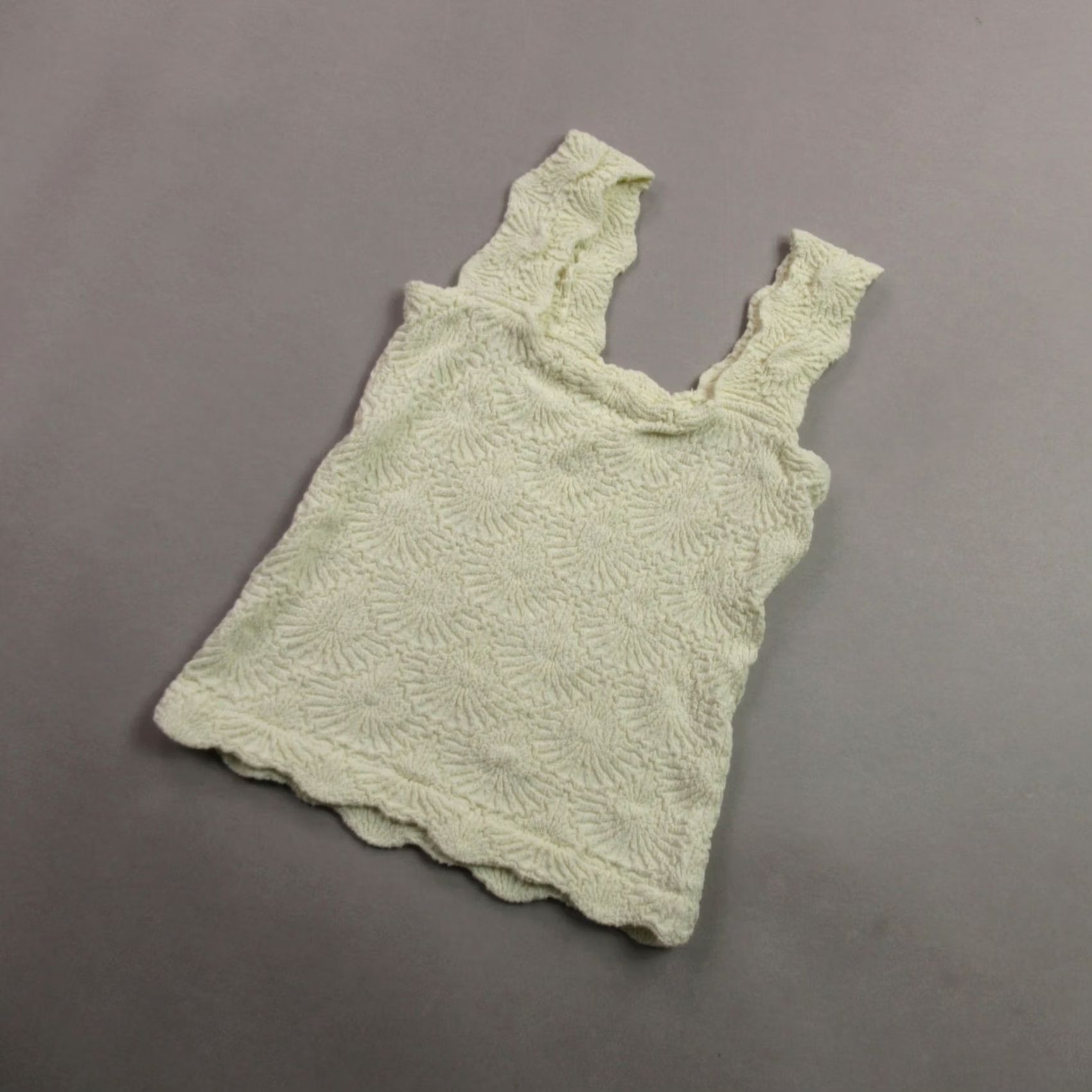 Vintage Womens Tank Top XS Sleeveless Pullover Shirt Lightweight Yellow Casual Shirt Blank Size XS / US 0-2 / IT 36-38 - 2 Thumbnail