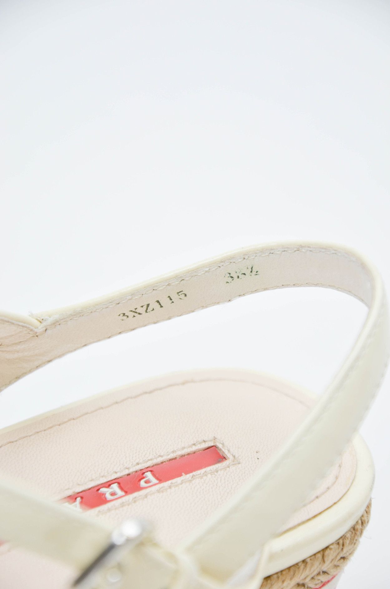 Prada Prada Linea Rossa Beige Leather Wedges Platform Size 38.5 Size US 7.5 / IT 37.5 - 9 Thumbnail