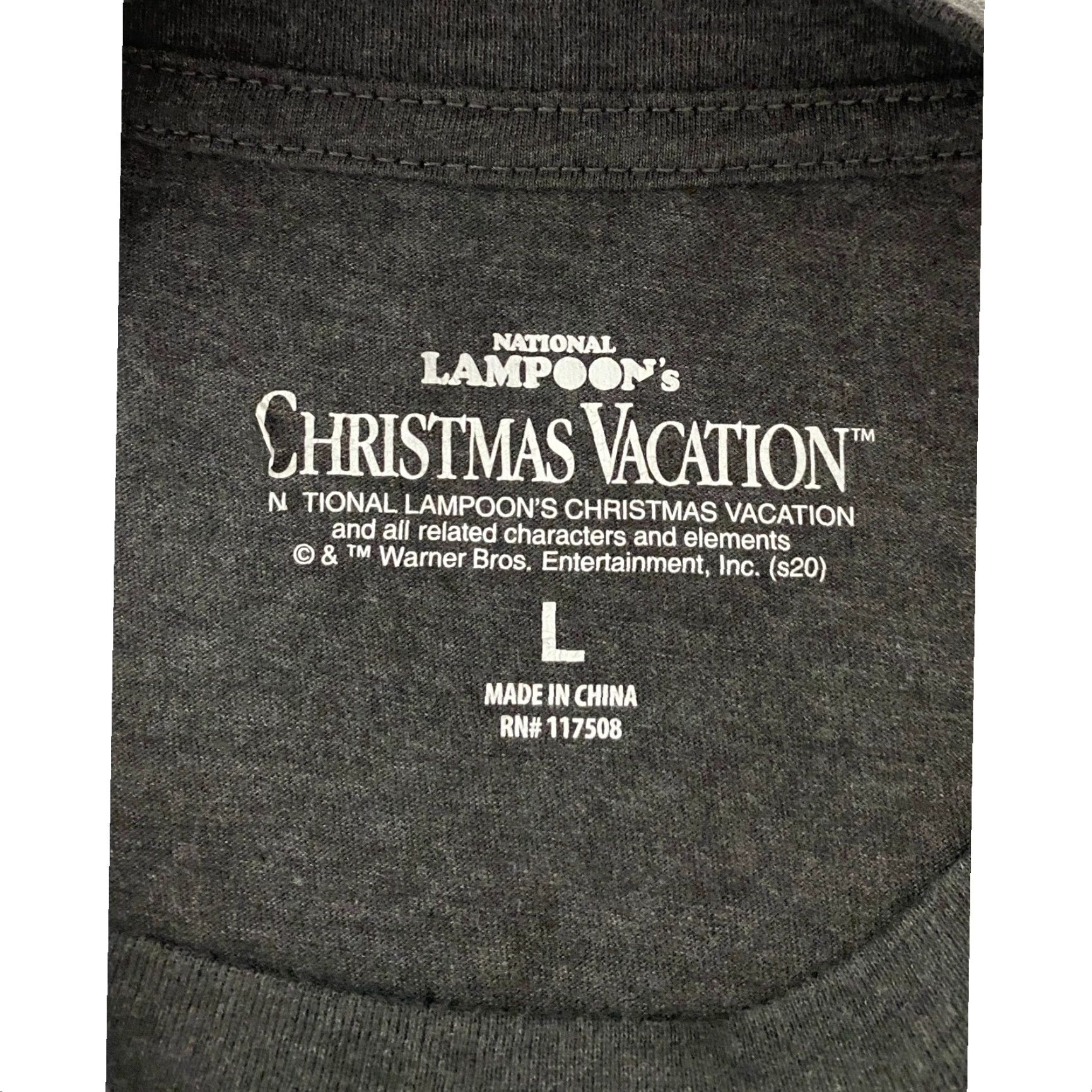 Vintage National Lampoon's T-Shirt Men's Large Gray Christmas Vacation Griswolds Movie Size US L / EU 52-54 / 3 - 4 Thumbnail