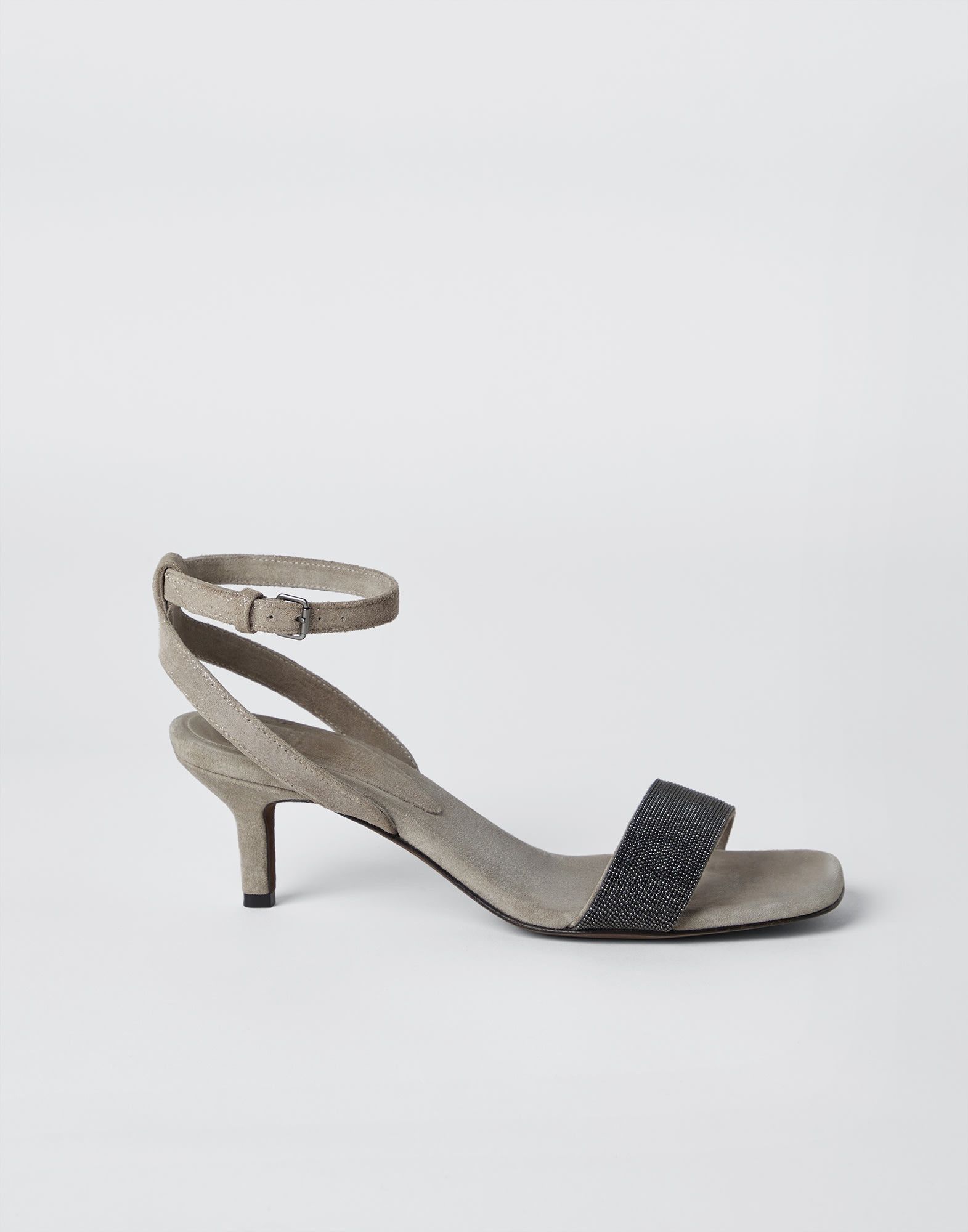 Brunello Cucinelli o1la1rc1a0425 Sandals With Heels in Grey Size US 9 / IT 39 - 2 Thumbnail