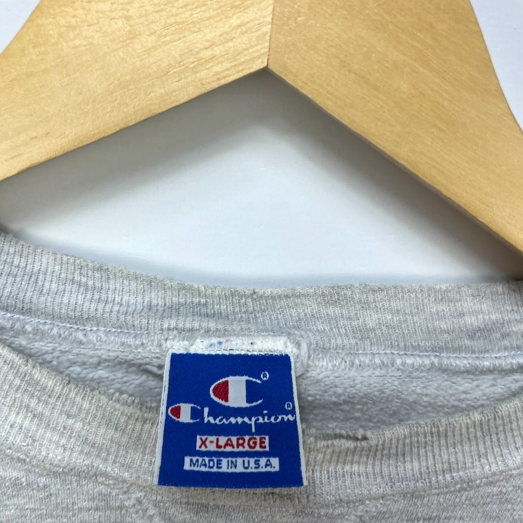Champion VINTAGE Champion Sweatshirt Shirt Men M Gray 90s Pullover Made in USA Massachusetts Size US M / EU 48-50 / 2 - 4 Thumbnail