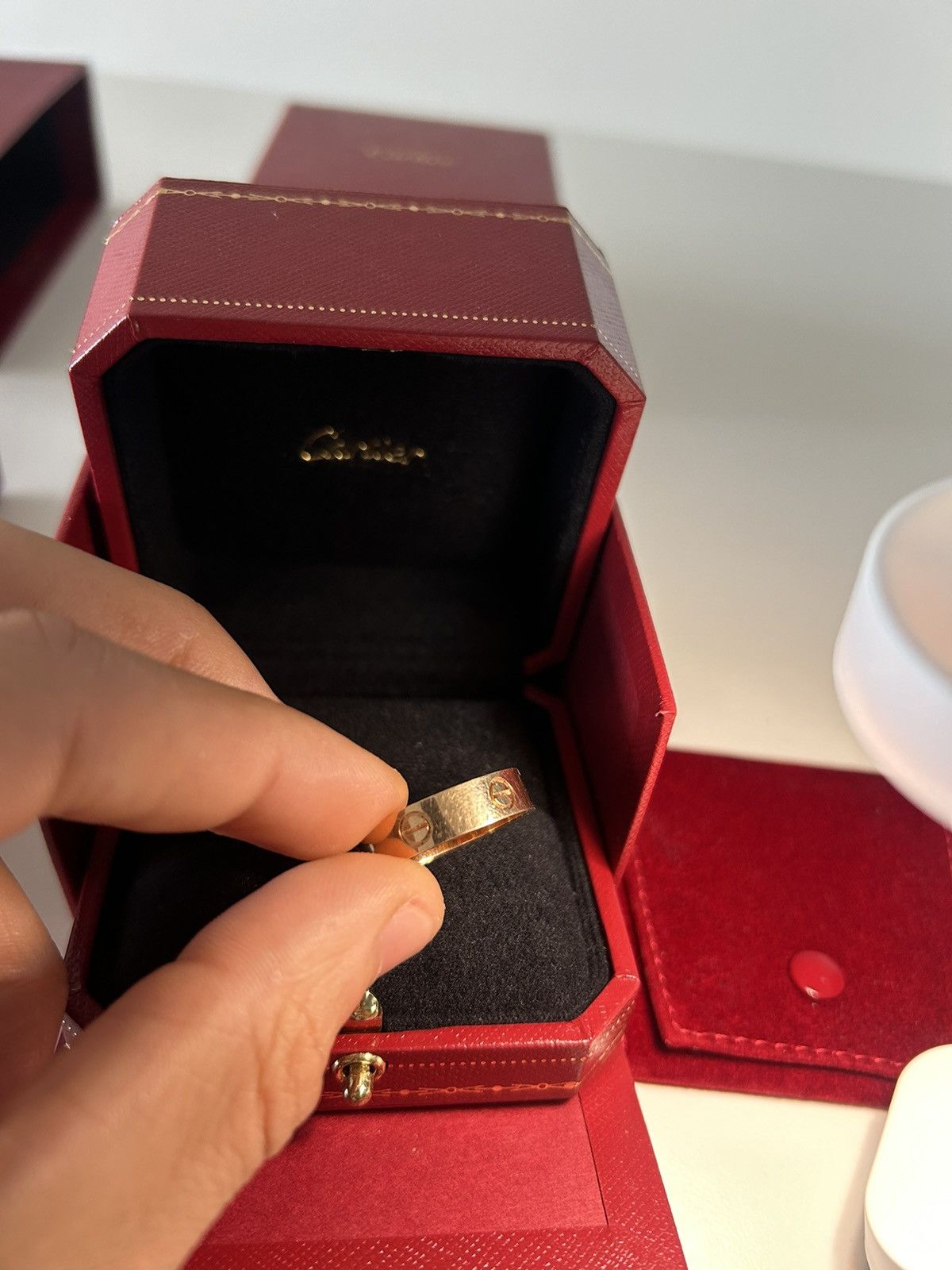 Cartier Cartier Love Ring Rose Gold, EU 63/2,48inch Size ONE SIZE - 6 Thumbnail
