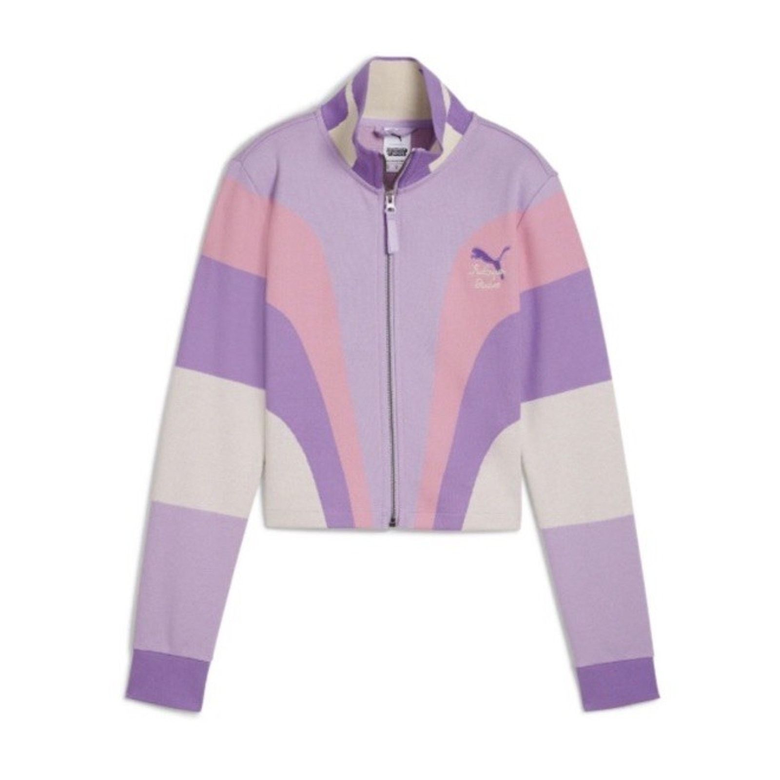 Puma PUMA x KIDSUPER Collab Womens Full Zip Crop Jacket Size L / US 10 / IT 46 - 1 Thumbnail