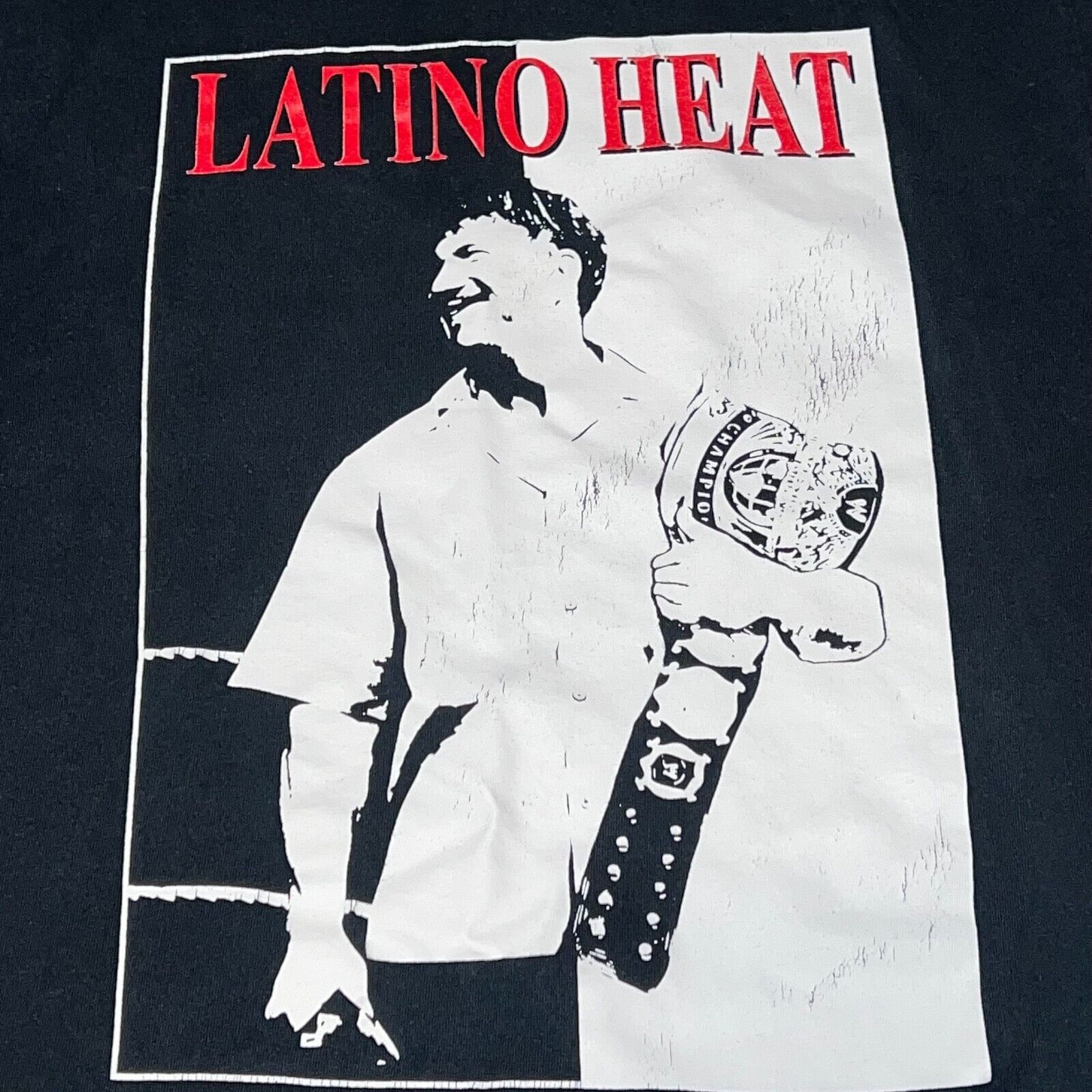 Gildan Vintage Eddie Guerrero WWE Latino Heat Shirt Men's Medium Size US M / EU 48-50 / 2 - 2 Thumbnail