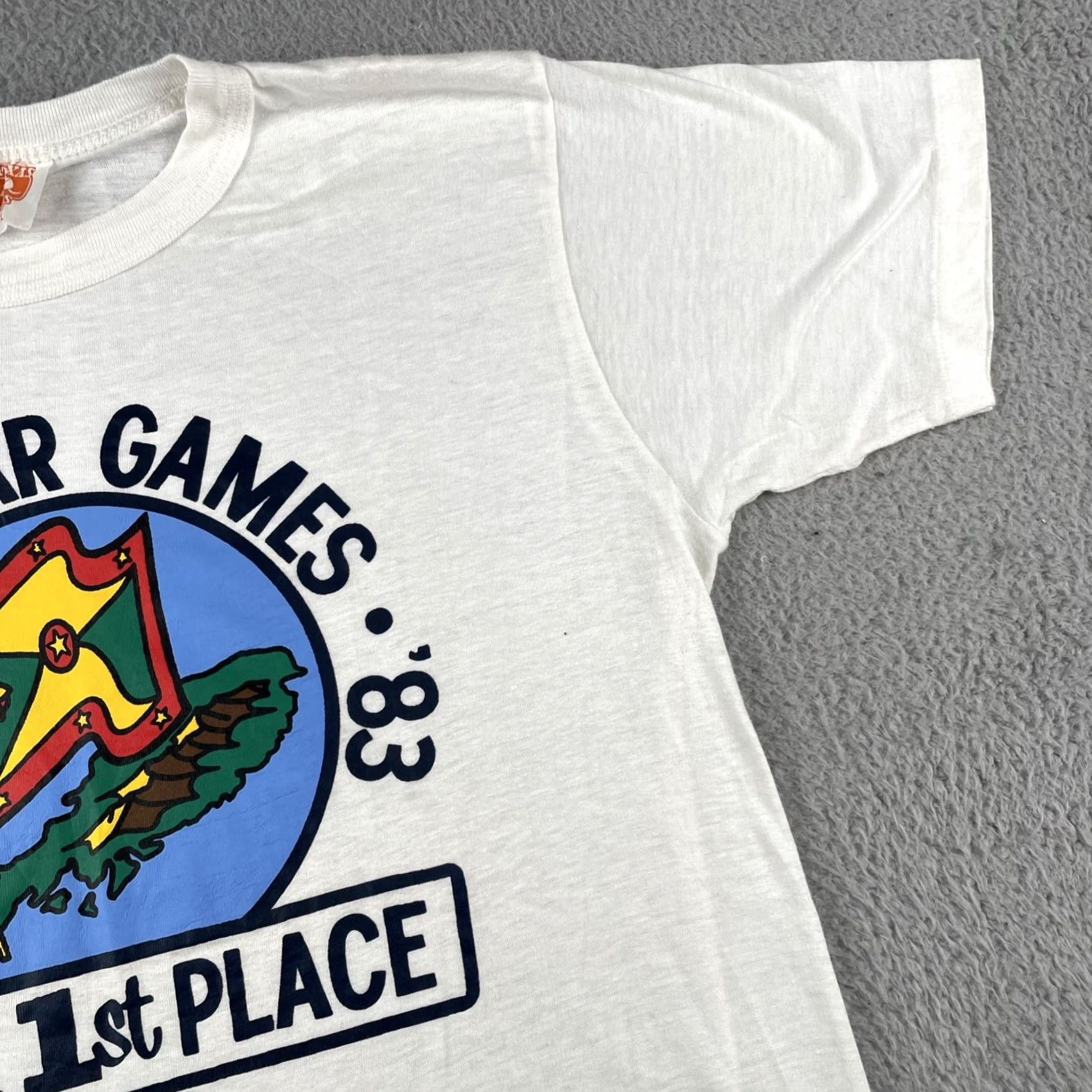 Vintage VINTAGE Texas Tops T Shirt XL Single Stitch Grenada War Games 1983 USA 1st Place 80s Mens Size US XL / EU 56 / 4 - 7 Thumbnail