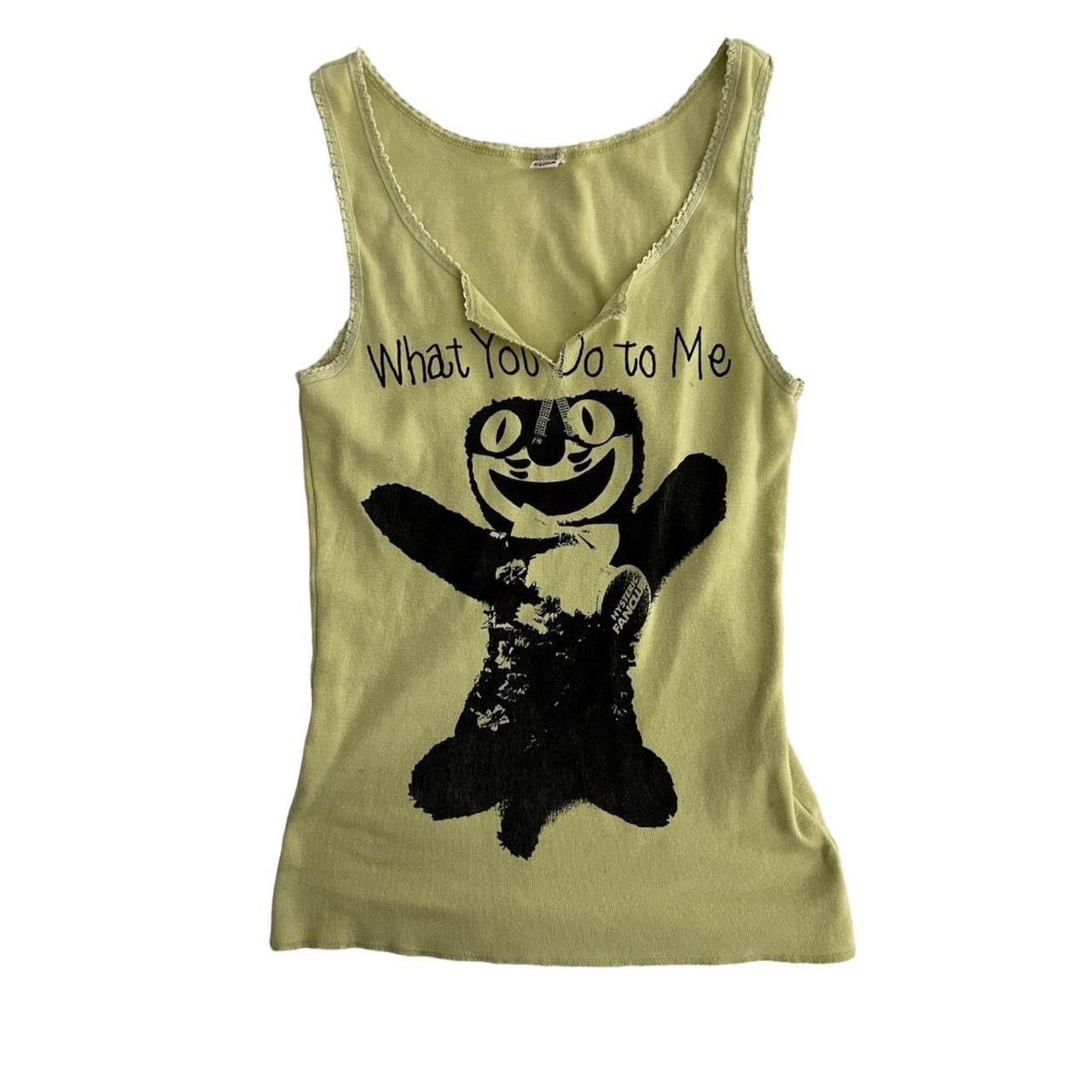 image of Hysteric Glamour Cat Tank Top in Yellow, Women's