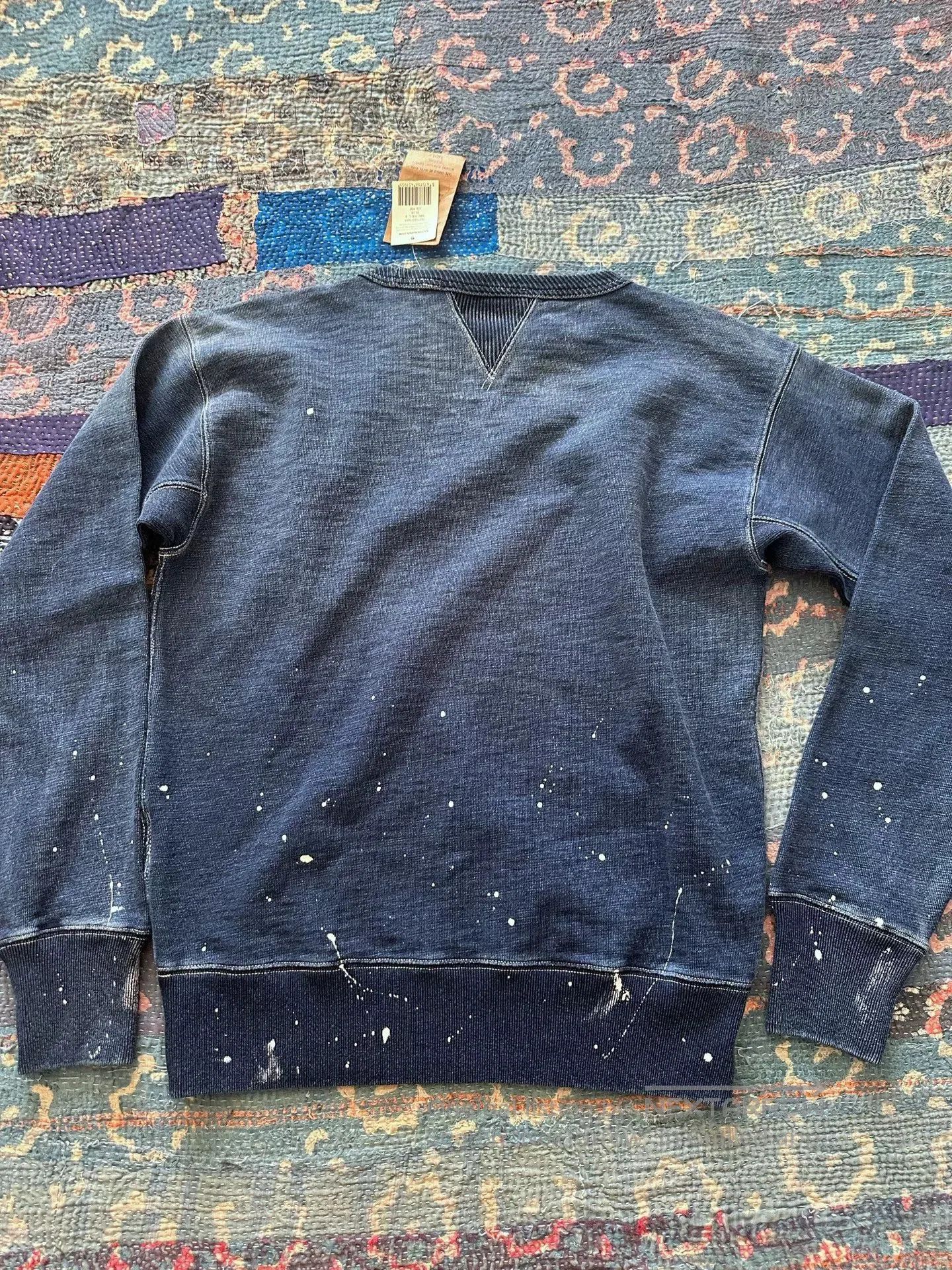 RRL Ralph Lauren rrl patchwork splash paint sweatshirt. Size US S / EU 44-46 / 1 - 2 Thumbnail