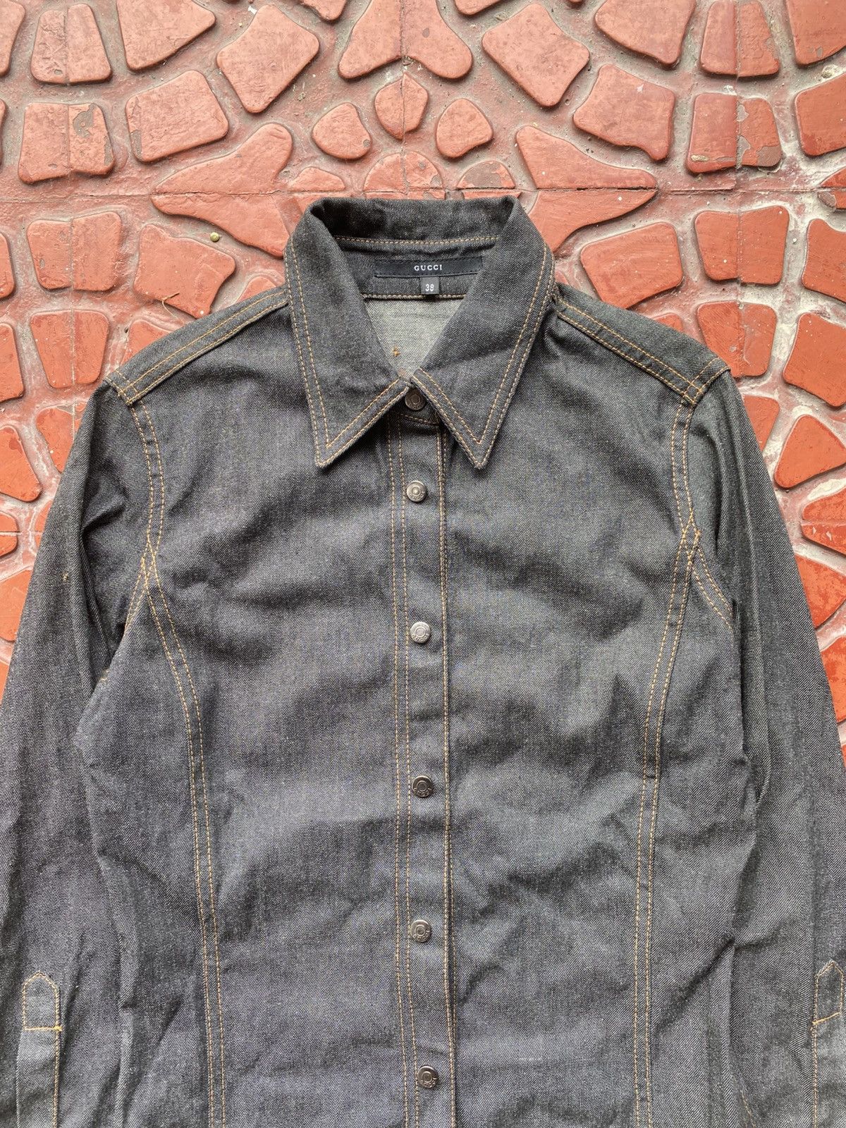 Gucci 2000s - GUCCI TOMFORD SLIM DENIM SLEEVES Size XS / US 0-2 / IT 36-38 - 6 Thumbnail