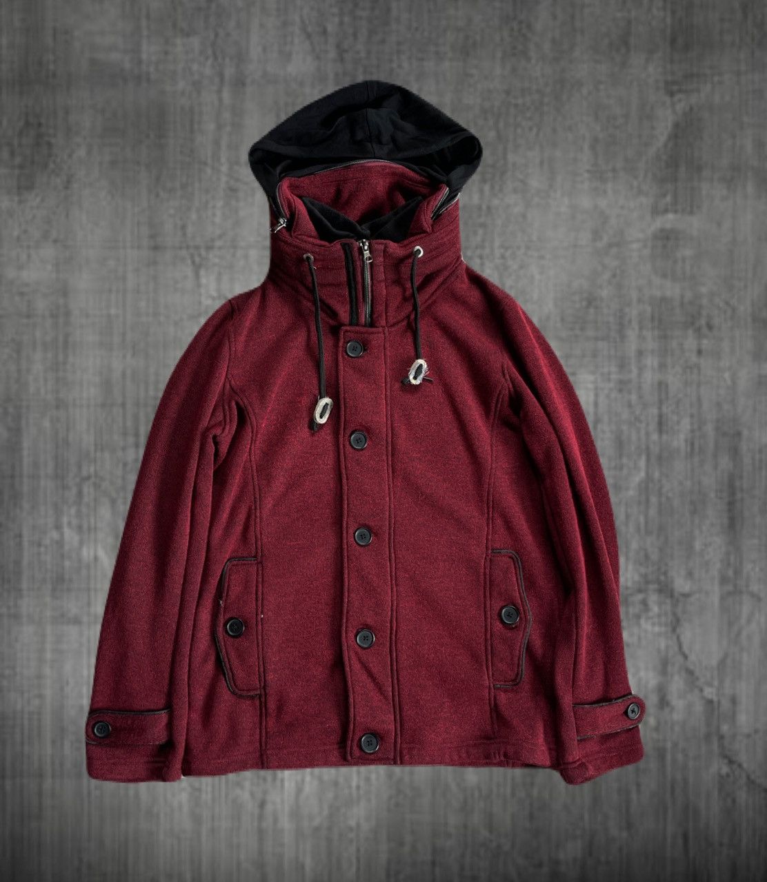 If Six Was Nine 2000s Japanese archive Vkei Bono Hooded Zip-Up Jacket Y2K Size US S / EU 44-46 / 1 - 1 Thumbnail