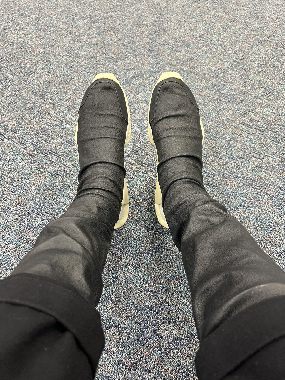 Rick Owens RICK OWENS LEVEL RUNNER HIGH SOCK Size US 11 / EU 44 - 9 Thumbnail