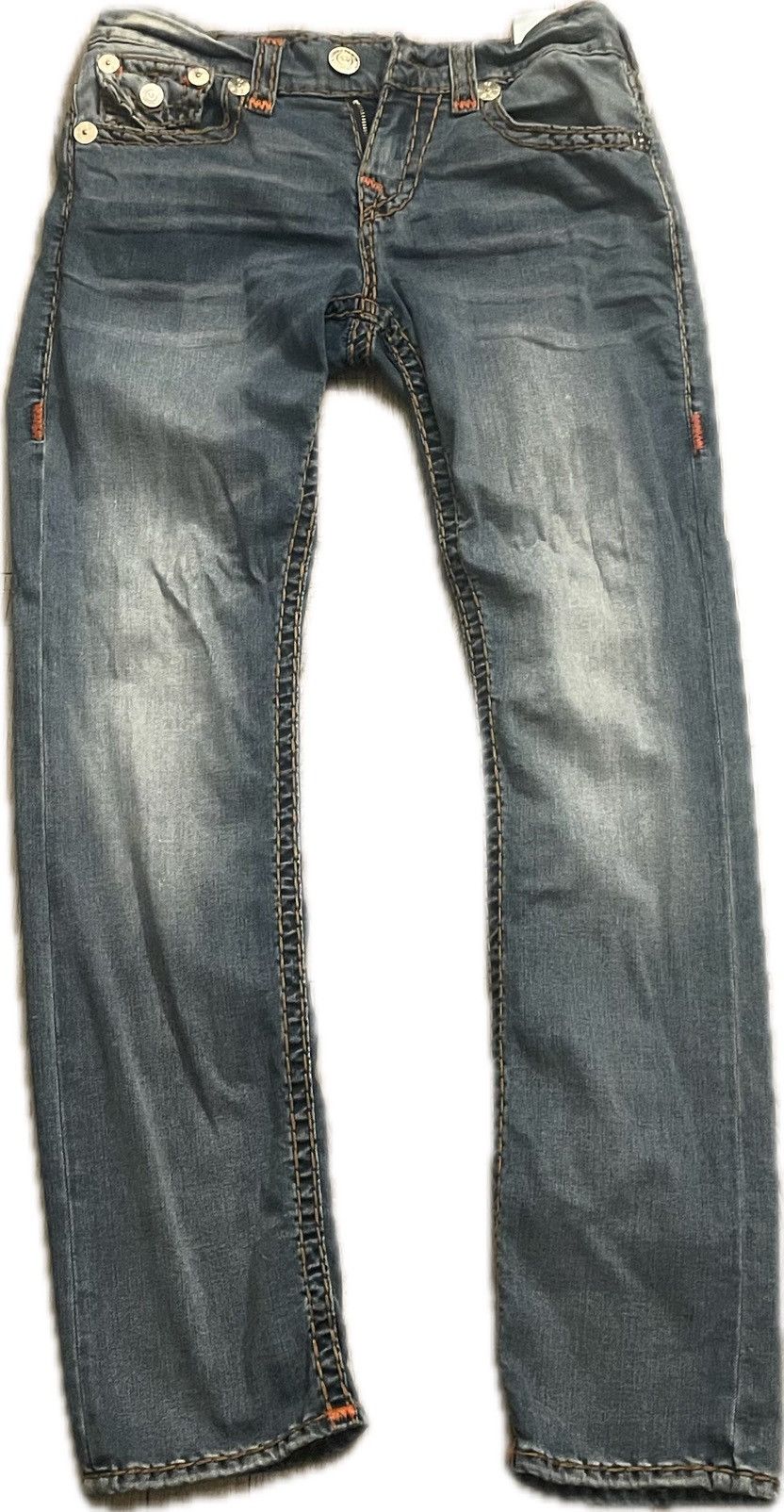 True Religion True Religion Jeans Blue w/Brown, Orange, Beige Size US 28 / EU 44 - 1 Thumbnail