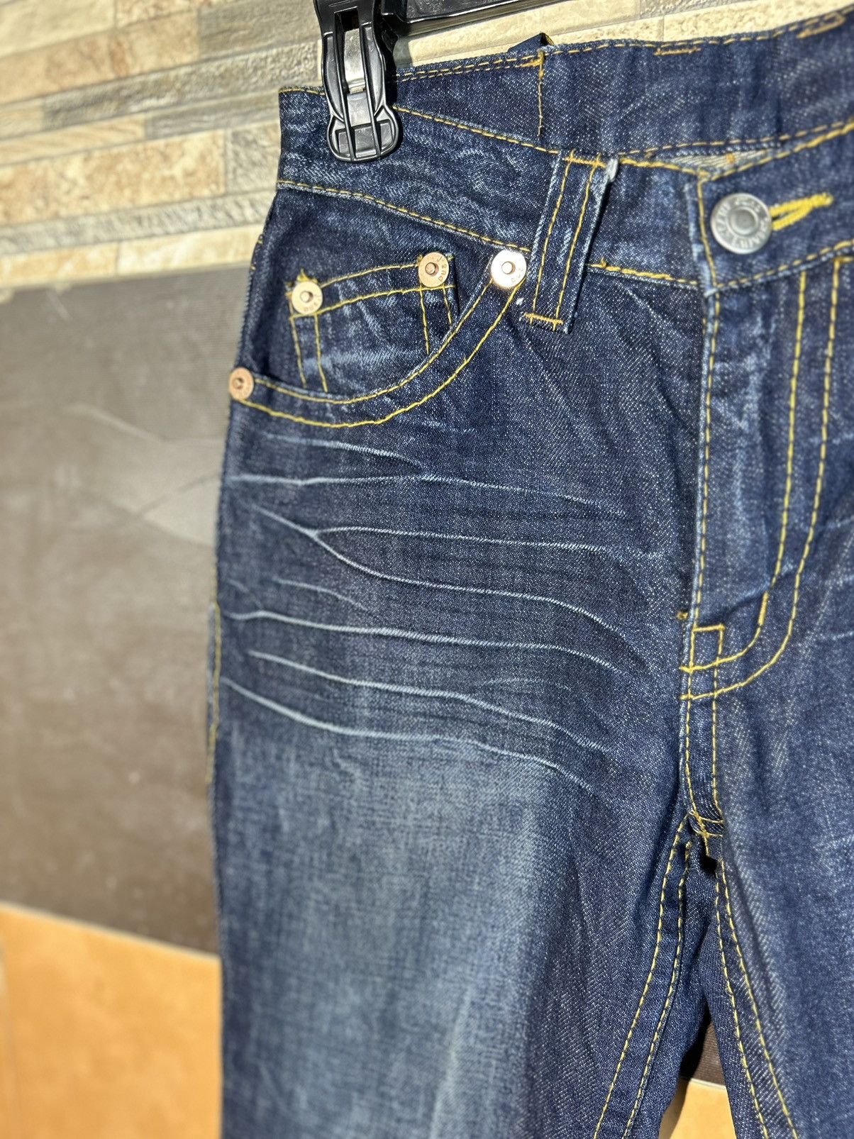Japanese Brand Flared Jeans Distressed Jeans Size US 27 - 8 Thumbnail
