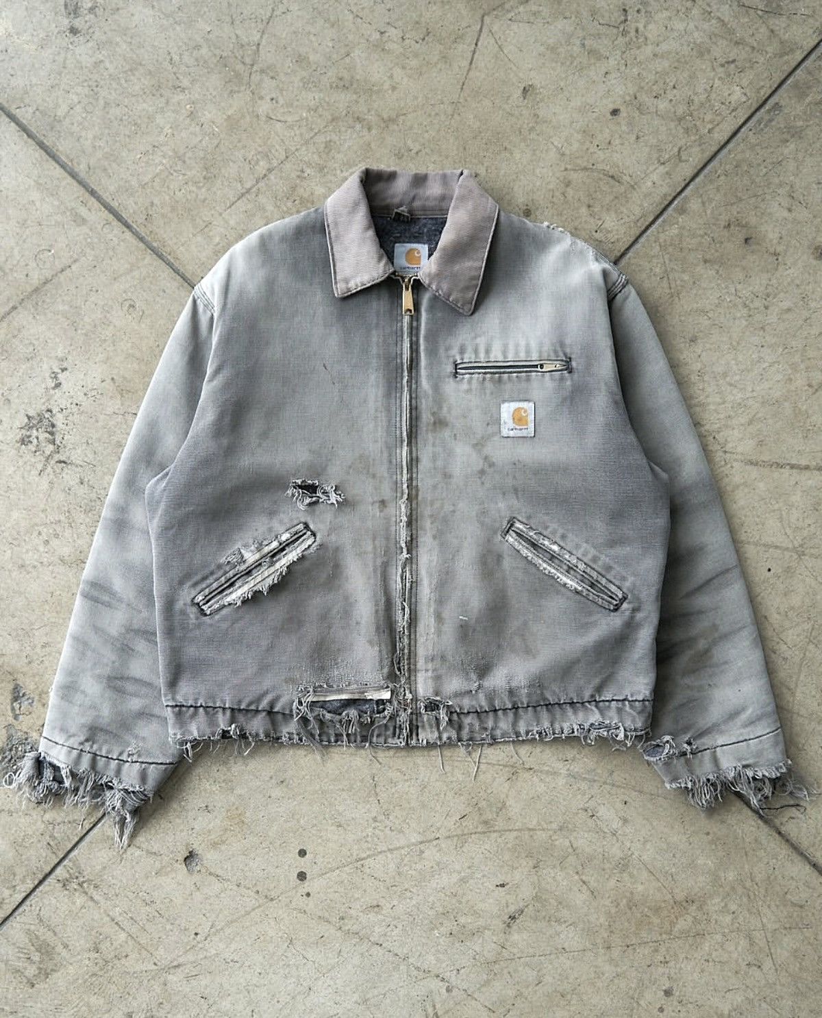Carhartt Vintage Carhartt Detroit Jacket - Smokey Grey Size US L / EU 52-54 / 3 - 1 Thumbnail