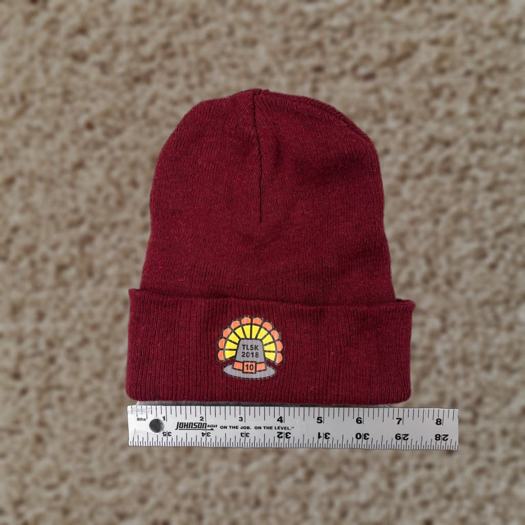 Vintage Turkey Leg 5K Run 2018 Beanie Toque Adult One Size Red Acrylic Running Outdoors Hat/Cap Size ONE SIZE - 1 Thumbnail