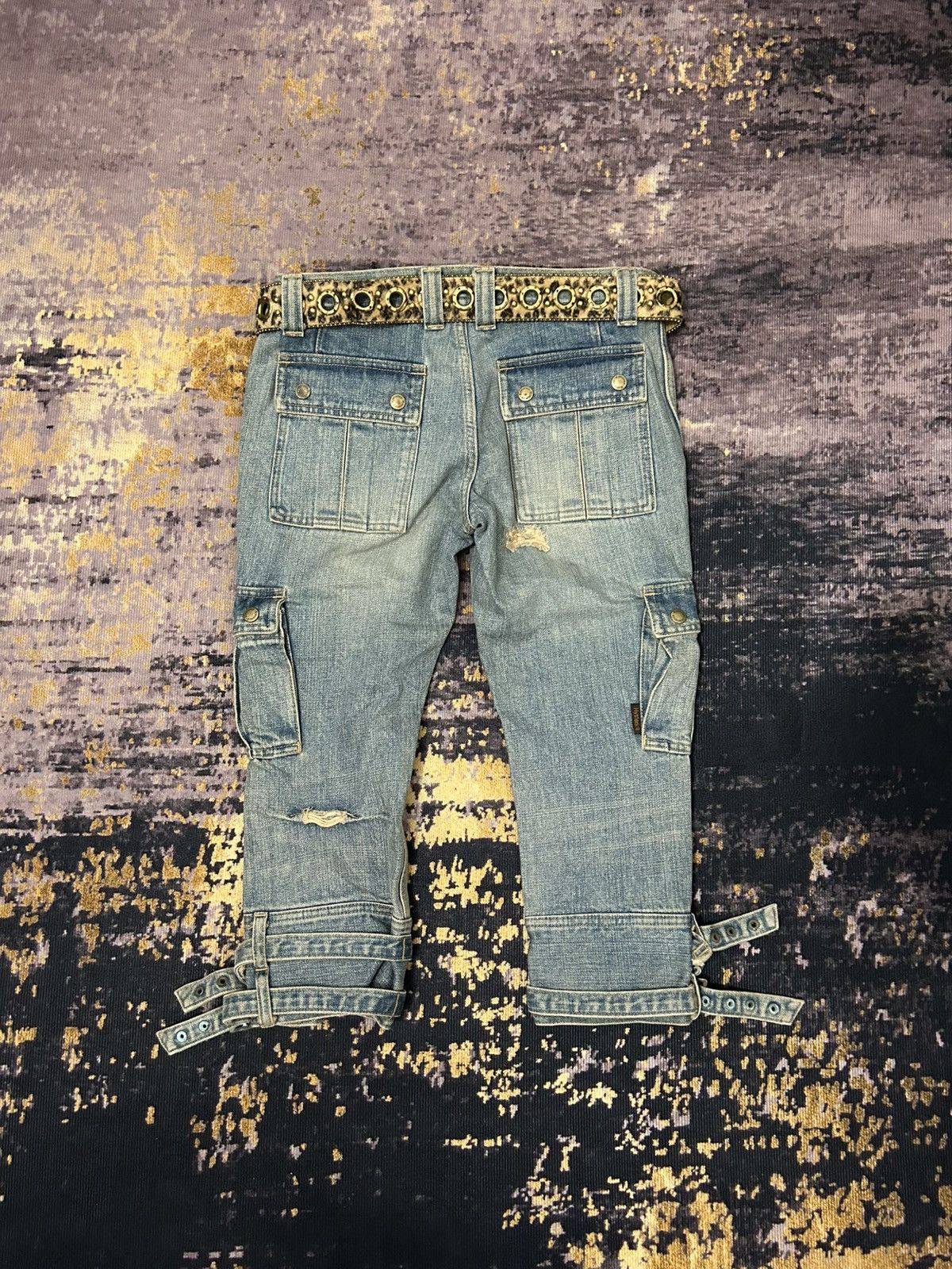 Hysteric Glamour Vintage Hysteric Glamour Bondage Cargo Croped Jeans Size US 30 / EU 46 - 4 Thumbnail
