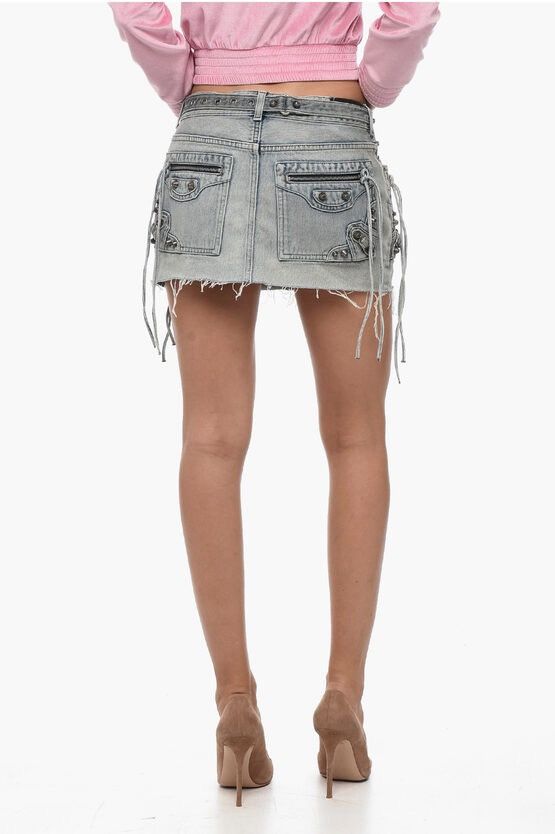 Balenciaga $4k+ FW23 Balenciaga demna studded Cagole skirt Demna grail Size US 30 / EU 46 - 6 Thumbnail