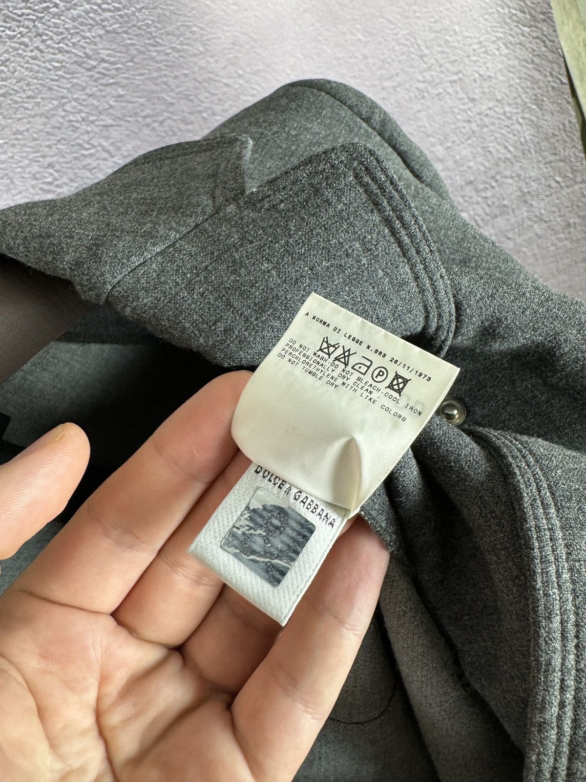 Dolce & Gabbana Dolce & Gabbana grey notch lapel coat jacket Size S / US 4 / IT 40 - 10 Thumbnail