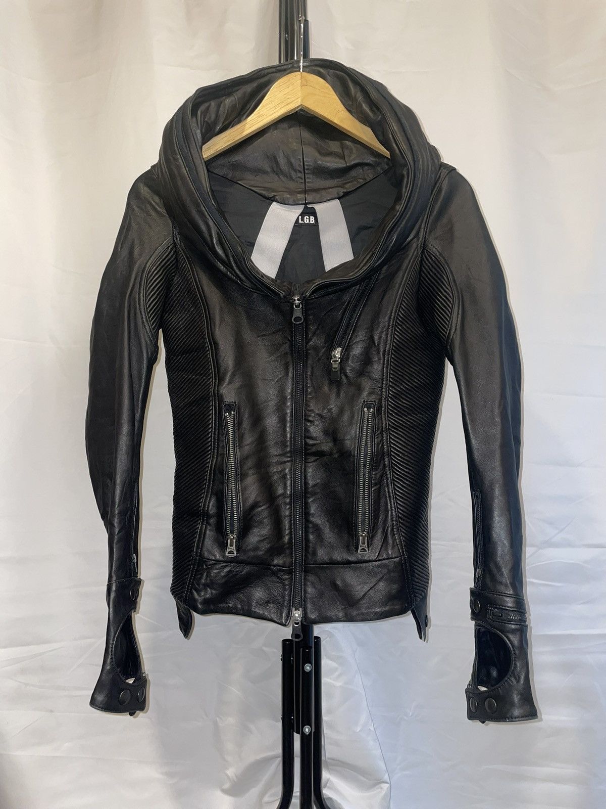 Le Grande Bleu (L.G.B.) L.G.B BONO-9 leather jacket Size US XS / EU 42 / 0 - 3 Thumbnail