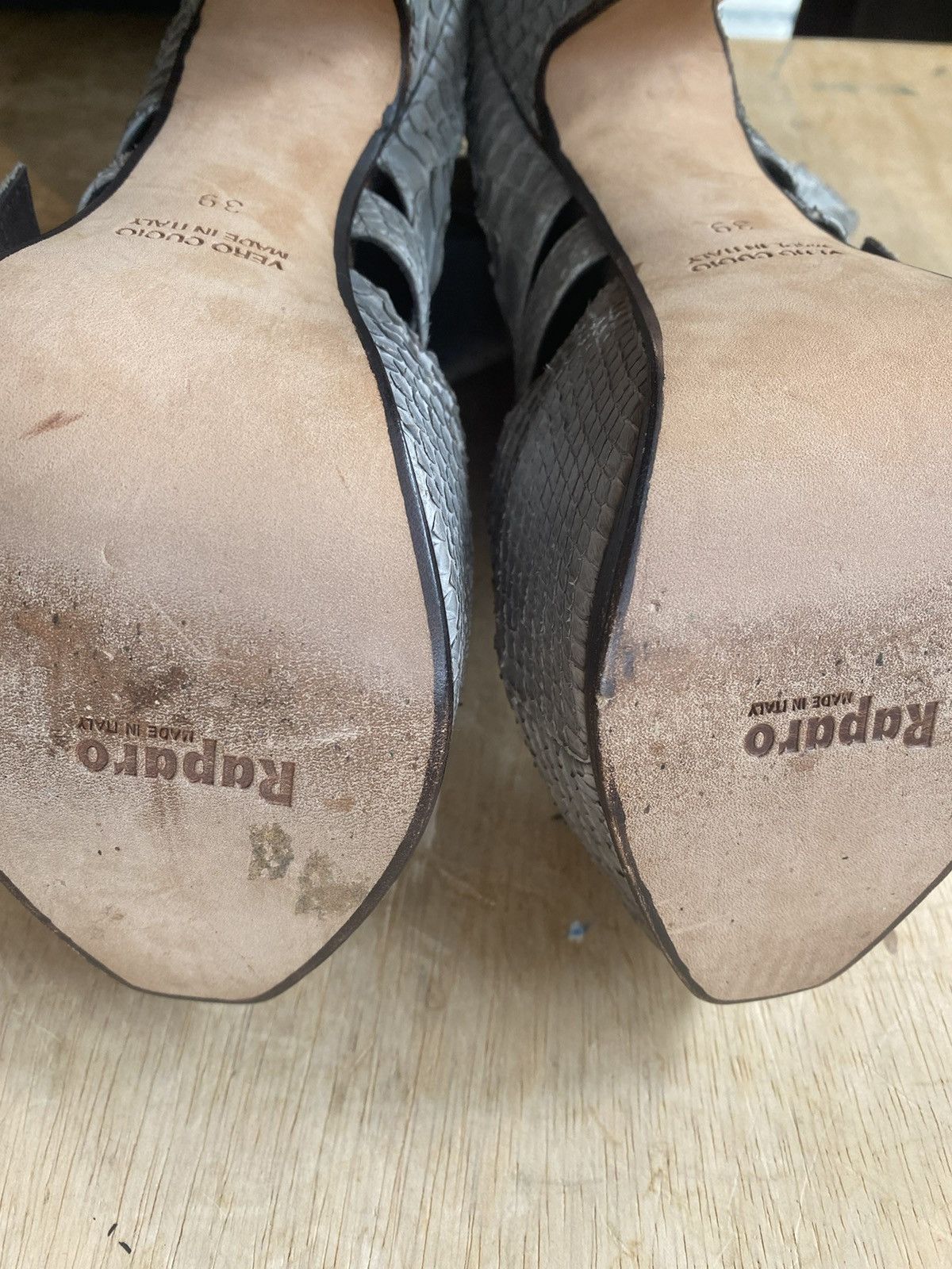 David Eden × Raparo Raparo X Vero Cuoio Python High Heels Platform Size39 Size US 9 / IT 39 - 10 Thumbnail