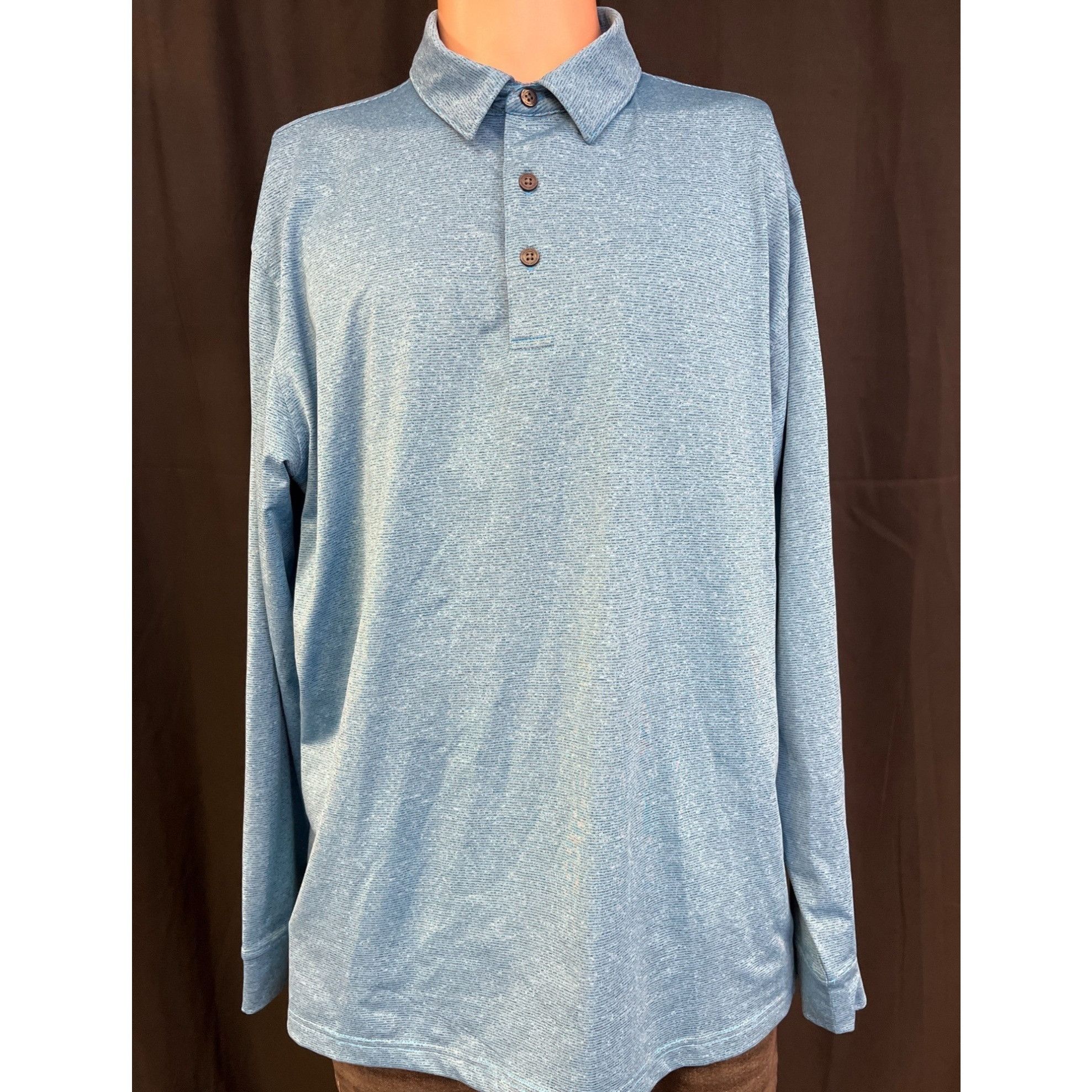 Other Walter Hagen Men's Blue Striped Golf Shirt/Polo Sz L SKU 504 Size US L / EU 52-54 / 3 - 1 Thumbnail