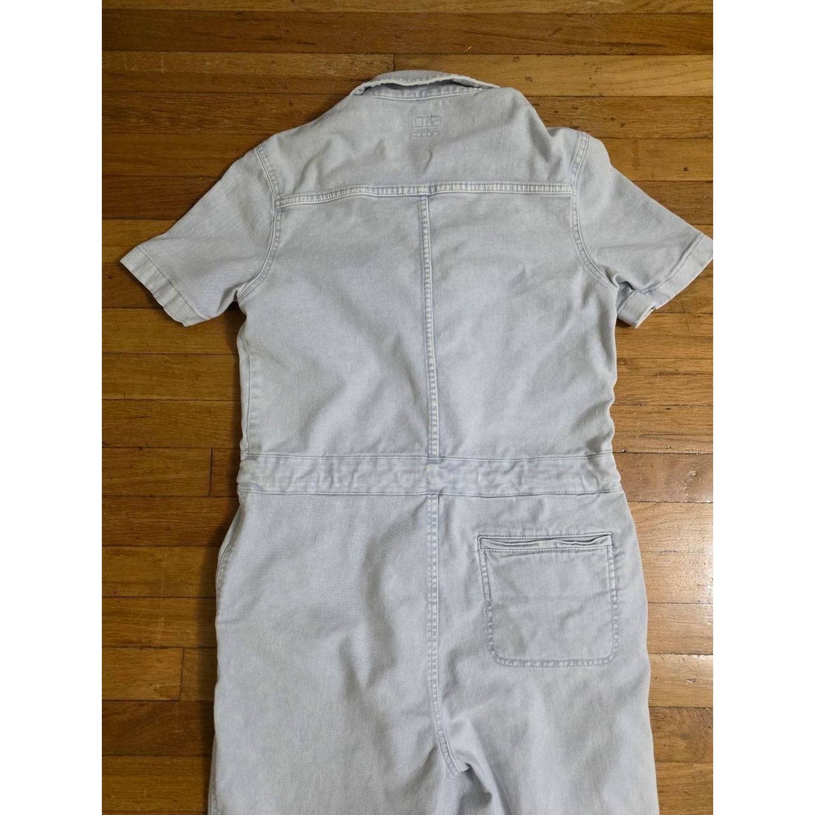 Faherty Faherty Cotton Jean Romper Light Wash S A001619 Size 27" / US 4 / IT 40 - 14 Thumbnail