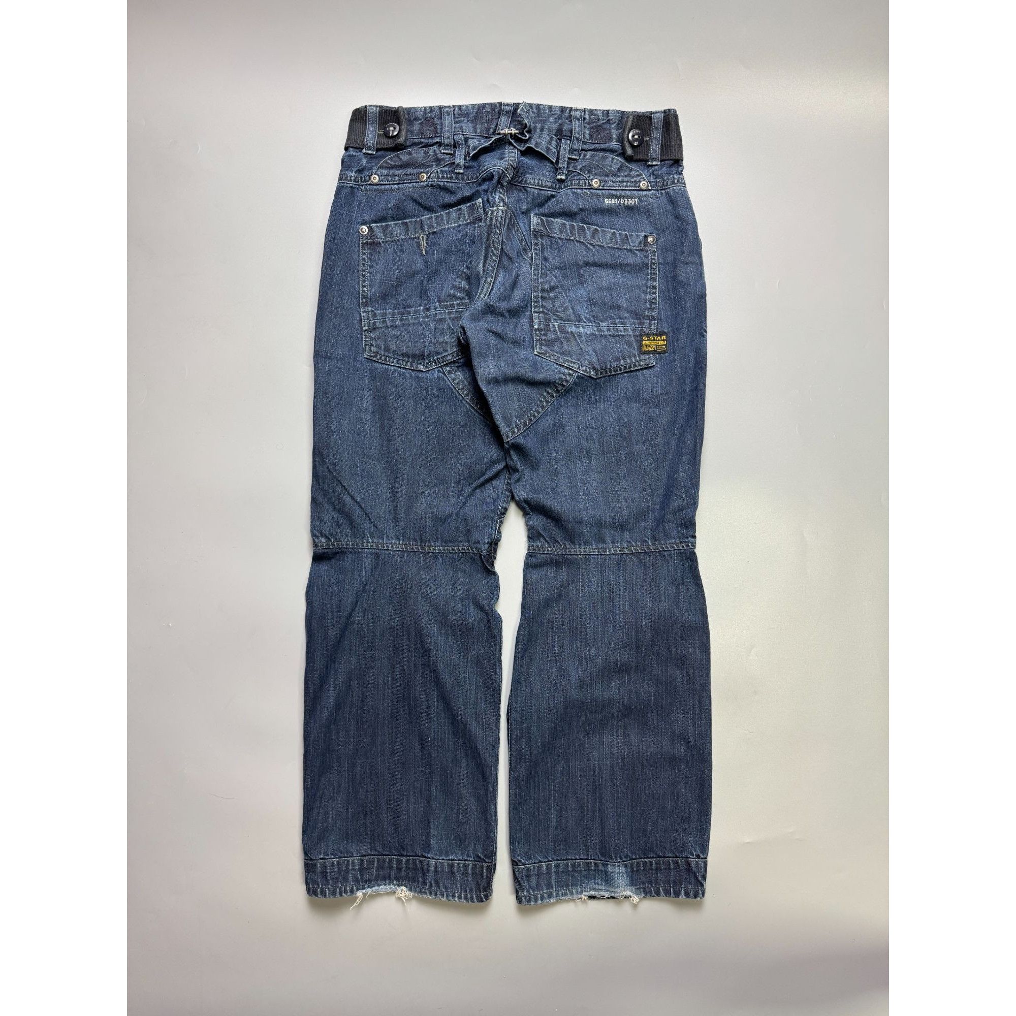 G-Star G-Star RAW Loose Fit Denim Rap Cargo Pants (Y1159) Size US 33 - 14 Thumbnail