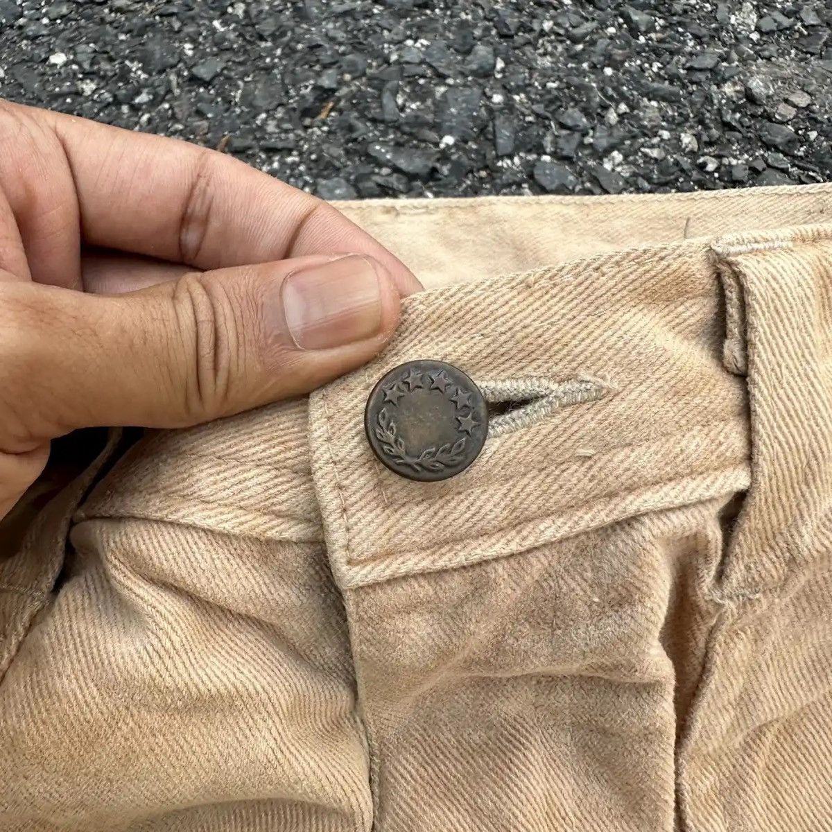 Beauty Beast RUSTY DIRTY 💥 JAPANESE VINTAGE JEANS BAGGY BROWN PANTS W28 Size US 28 / EU 44 - 7 Thumbnail