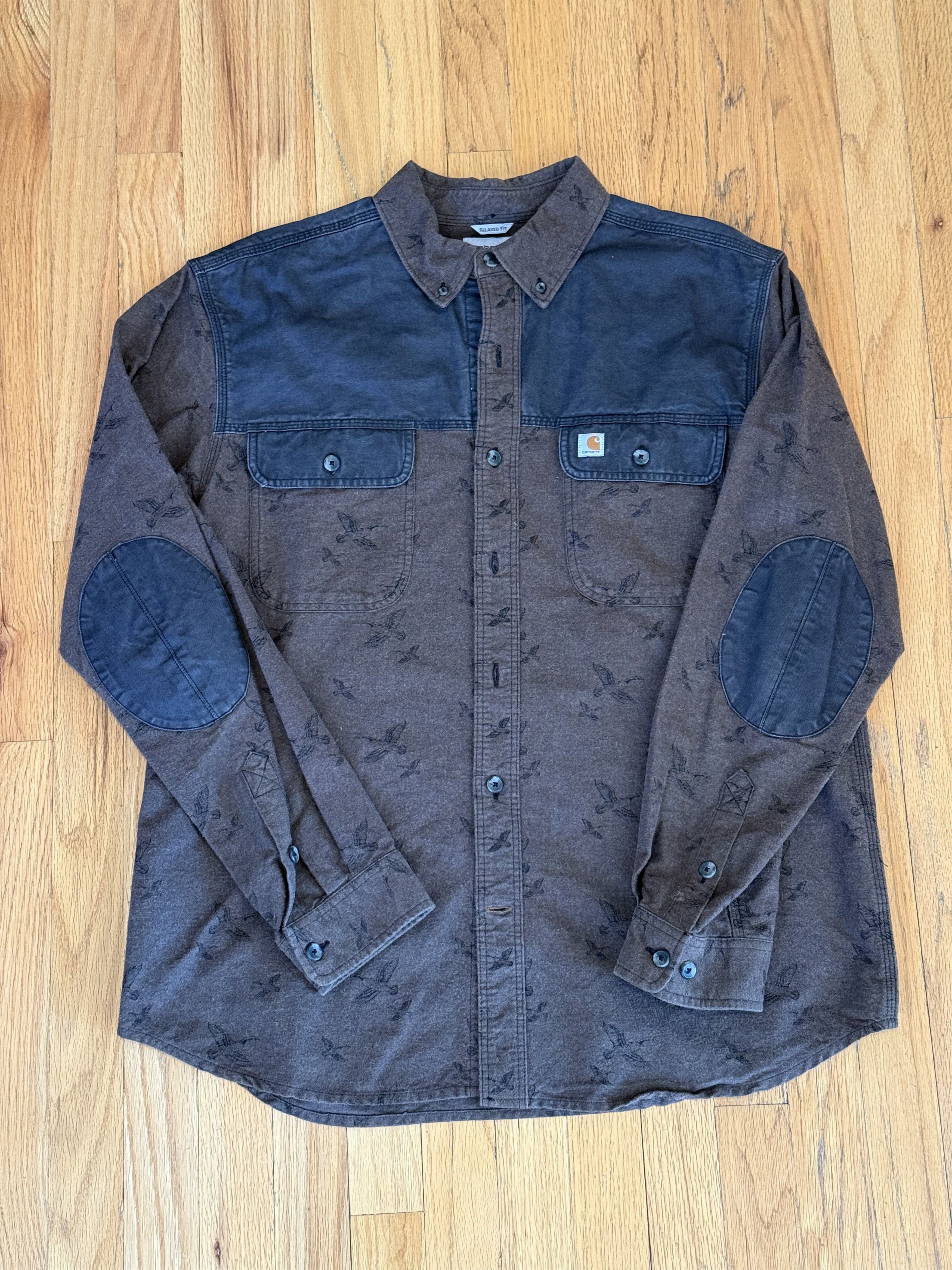 Carhartt Carhartt Burleson Printed Shirt - Goose Duck Flannel Size US L / EU 52-54 / 3 - 2 Thumbnail