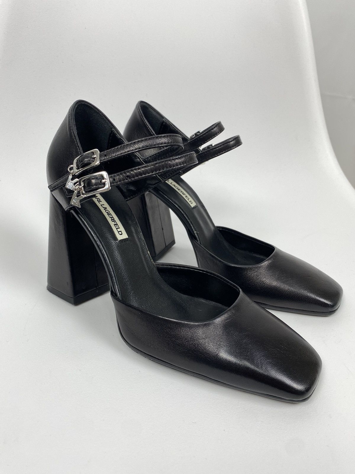 Karl Lagerfeld Karl Lagerfeld Pyramide Two Strap Pumps size 36 Size US 6 / IT 36 - 1 Thumbnail