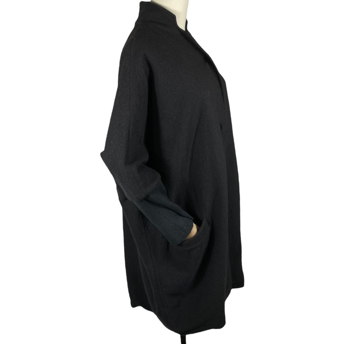 Other Kristensen DU NORD Black Cashmere Wool Oversized Coat Size M / US 6-8 / IT 42-44 - 7 Thumbnail