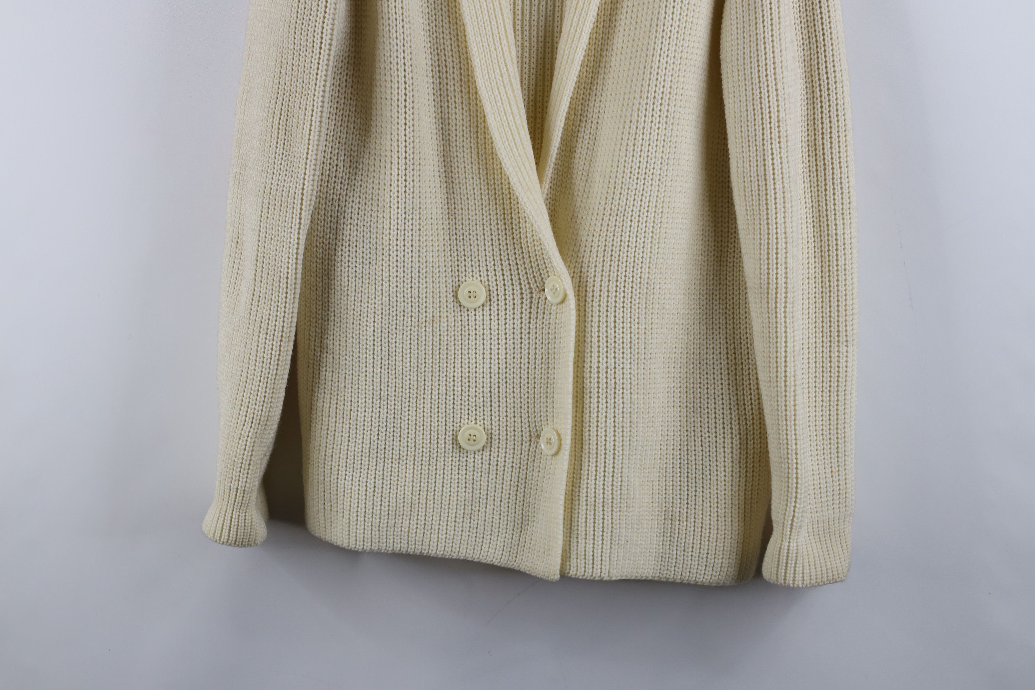 Vintage Vintage 70s Streetwear Ribbed Knit Blazer Cardigan Sweater Size M / US 6-8 / IT 42-44 - 3 Thumbnail