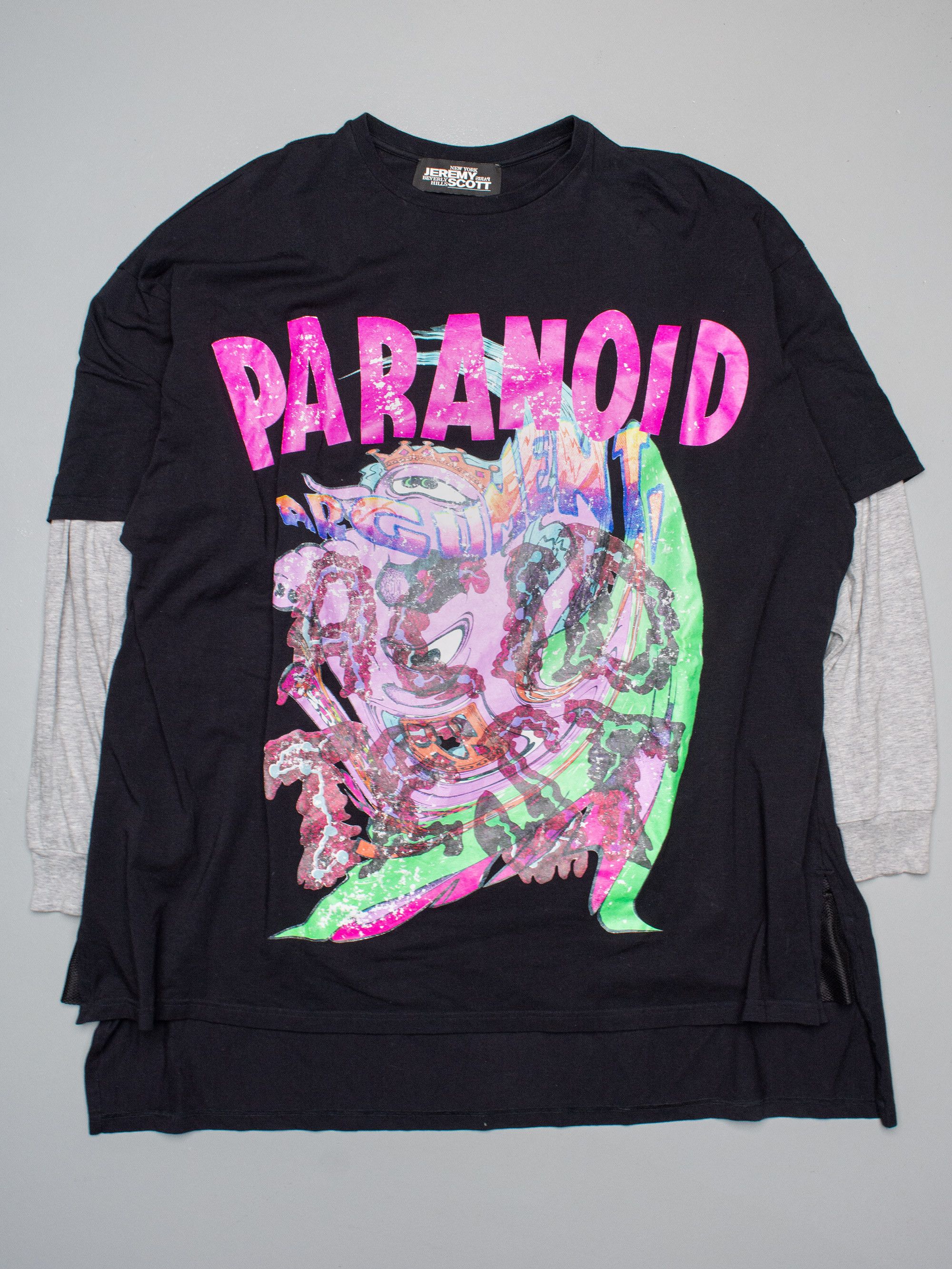 Jeremy Scott Jeremy Scott SS18 "Paranoid" oversized double sleeve t-shirt Size S / US 4 / IT 40 - 4 Thumbnail