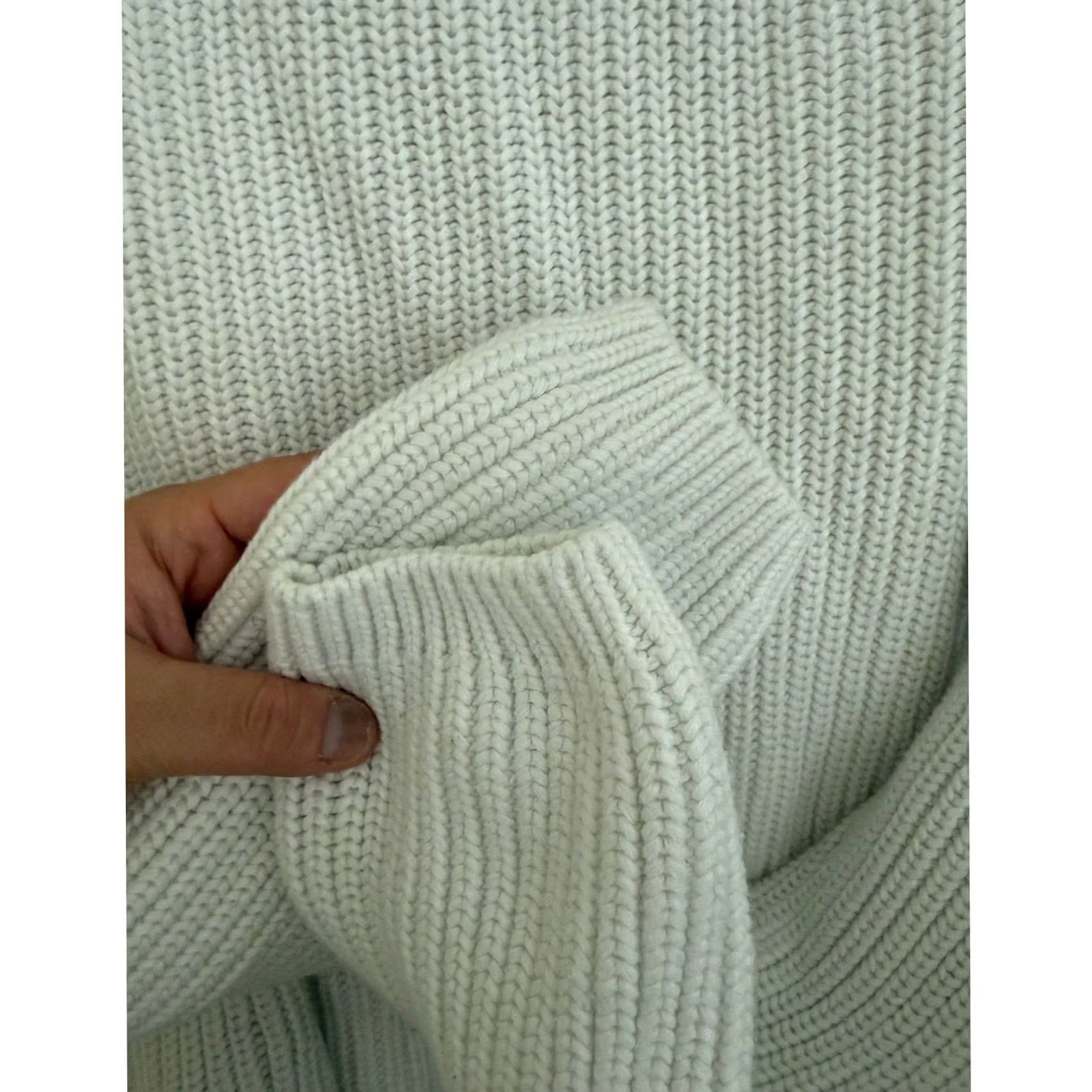 Quince Quince White Sweater Knit Chunky Boatneck Medium Office Classic Minimalistic Pullover Women M Regular Size M / US 6-8 / IT 42-44 - 4 Thumbnail