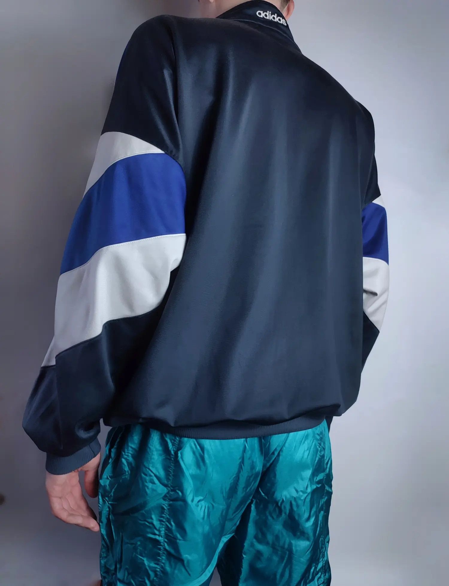 Adidas Adidas 90s Vintage Retro Zip Track Jacket Size US XL / EU 56 / 4 - 2 Thumbnail