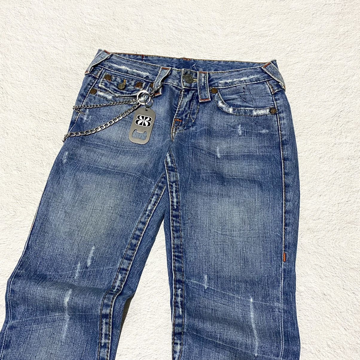 True Religion 🔥RARE🔥 Vintage 2000s True Religion Flared Jeans Size 25" / US 0 / IT 36 - 4 Thumbnail