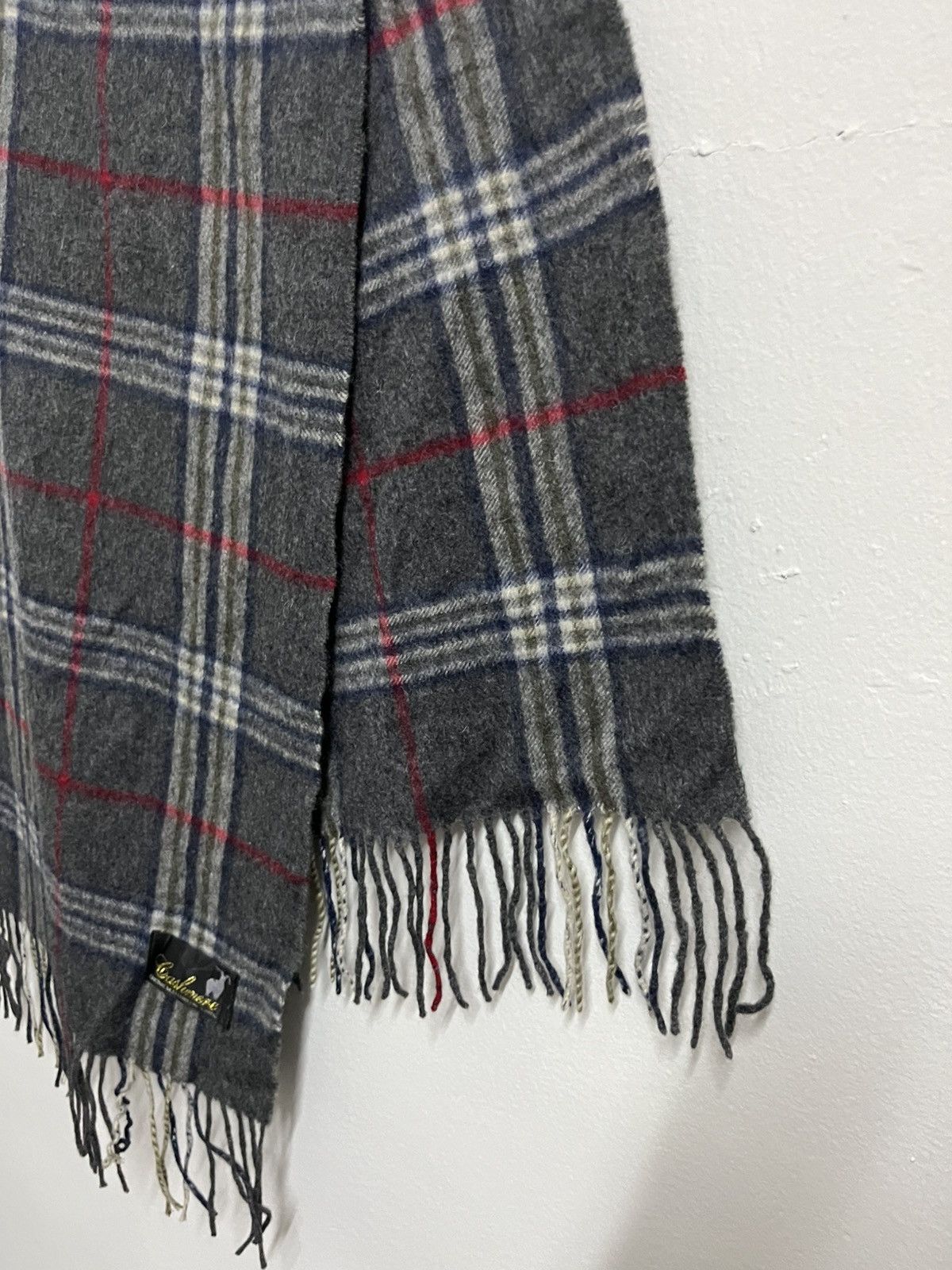 Vintage 💥Vintage Mufflerblend 100% Cashmere Scarf Size ONE SIZE - 4 Thumbnail