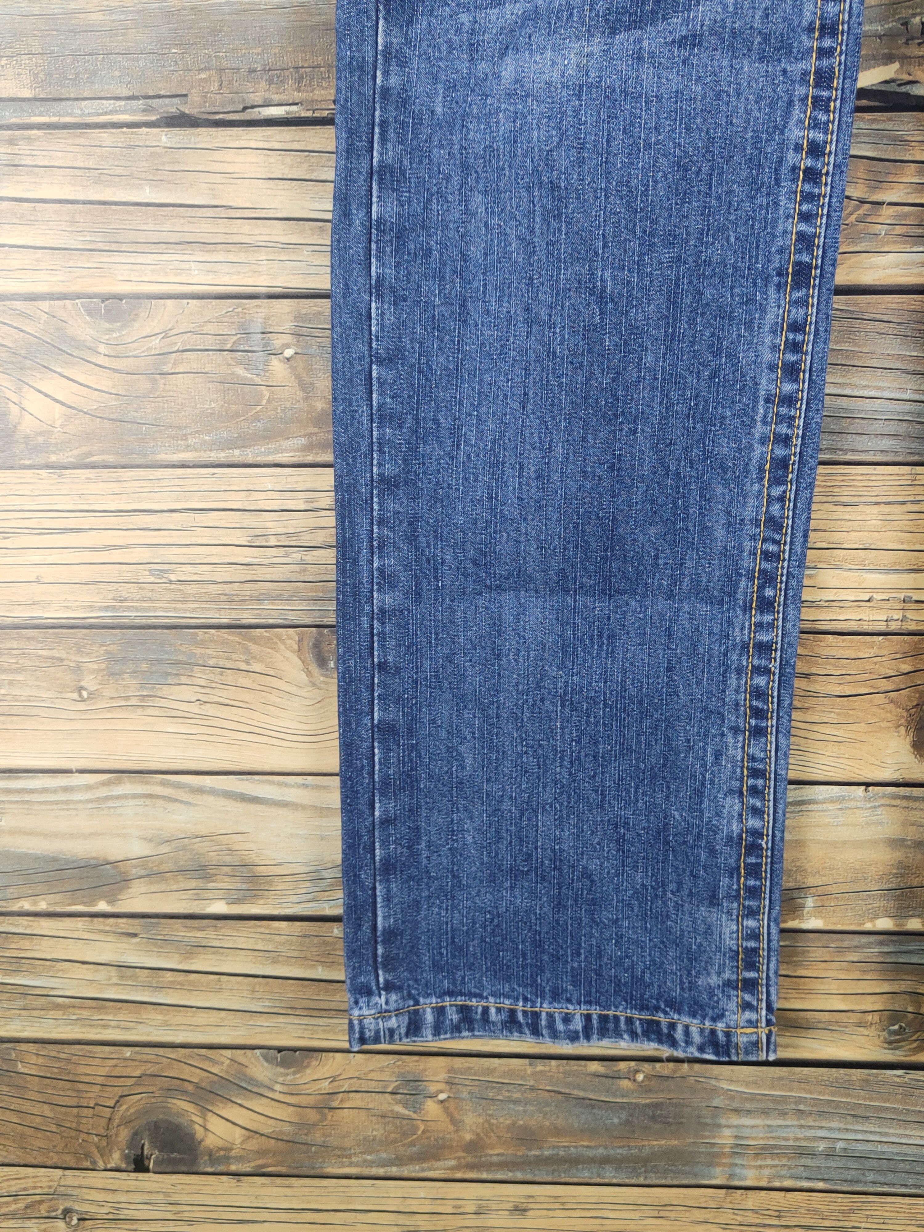 Japanese Brand W.a.z.p Dark Blue Distressed Ripped denim Jeans #W1613 Size 30" / US 8 / IT 44 - 4 Thumbnail