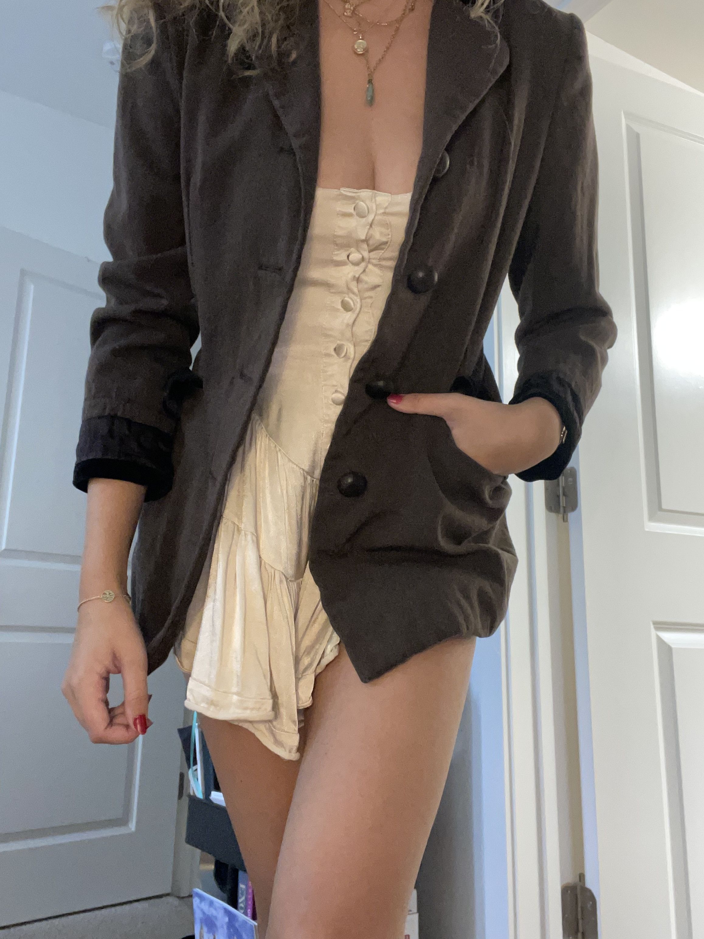 Yves Saint Laurent Vintage Yves Saint Laurent Rive Gauche Blazer Size S / US 4 / IT 40 - 2 Thumbnail