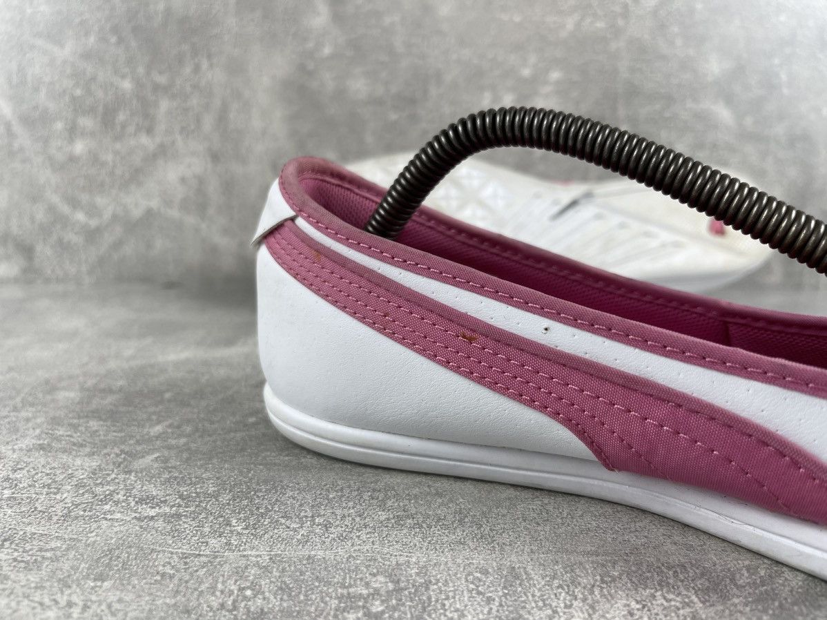 Puma × Vintage Vintage PUMA Archives White / Pink Leather Slip Shoes Size US 9 / IT 39 - 8 Thumbnail