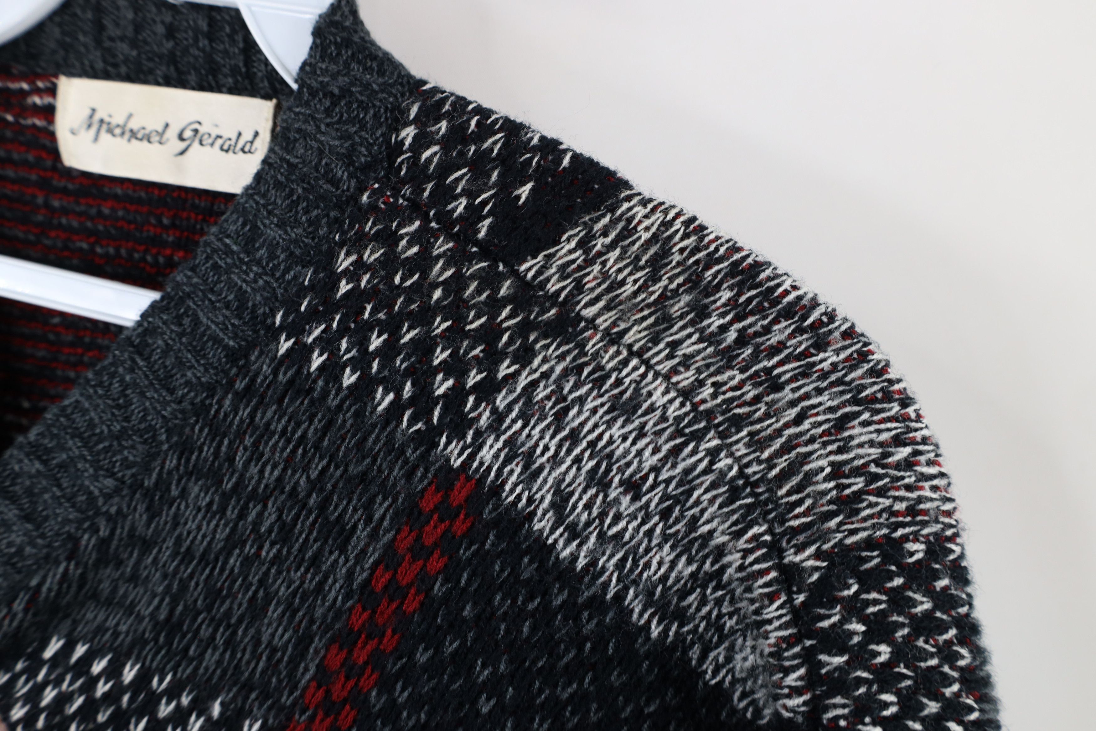Vintage Vintage 90s Coogi Style Checkered Knit Dad Sweater Size US L / EU 52-54 / 3 - 5 Thumbnail
