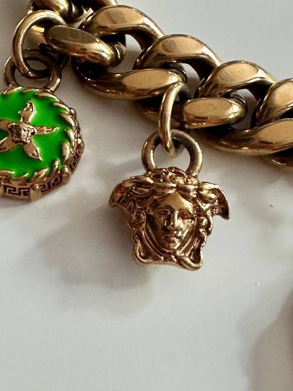 Versace Versace Bracelet Medusa Logo Green Star Fish Gold Auth Size ONE SIZE - 5 Thumbnail
