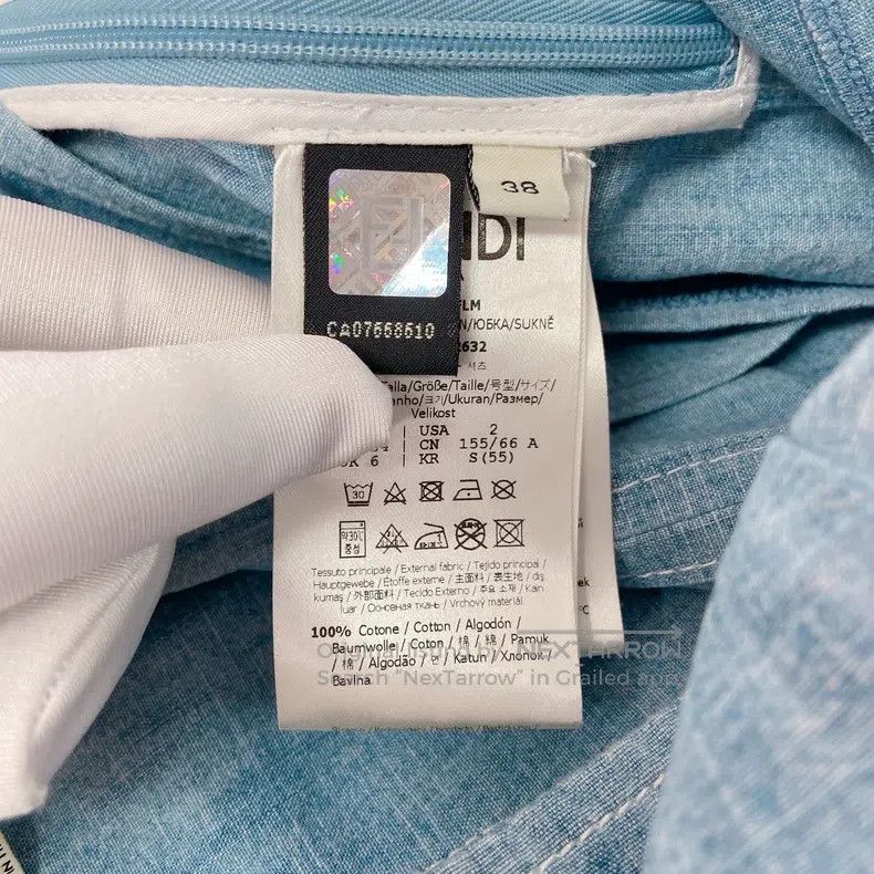 Fendi Fendi Blue denim skirt Size 37" - 8 Thumbnail
