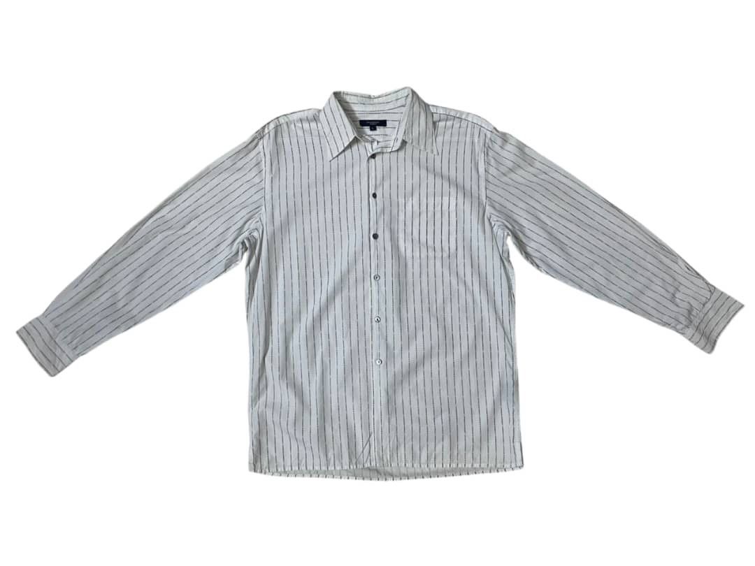 Burberry RARE VINTAGE BURBERRY PINSTRIPE LS BUTTON UP SHIRT Size US L / EU 52-54 / 3 - 1 Thumbnail