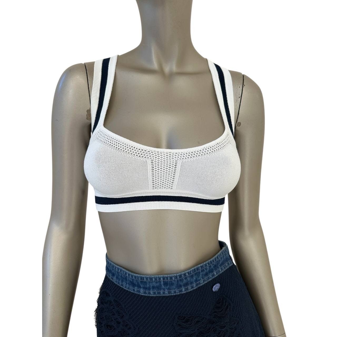 Chanel Chanel Wool Bra Top Cardigan Set Sz.34/36 Size ONE SIZE - 2 Thumbnail