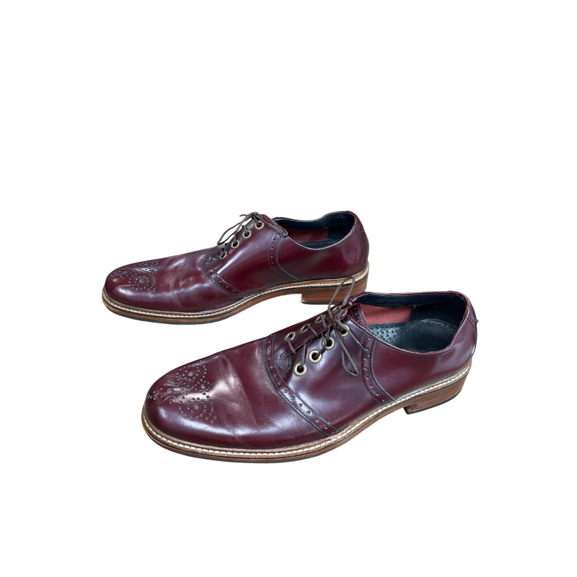 Cole Haan Cole Haan Mens Burgandy leather oxford Dress shoes size 9.5M Size US 9.5 / EU 42-43 - 4 Thumbnail