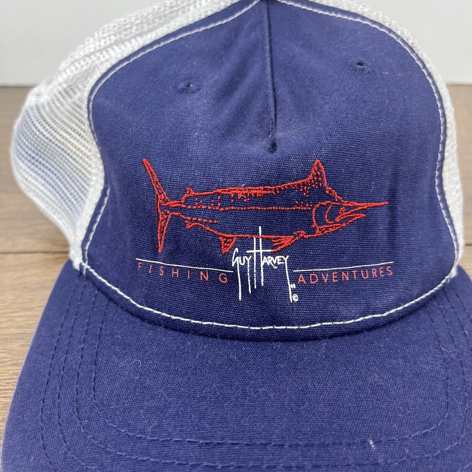 Guy Harvey Guy Harvey Fishing Snapback Hat Blue Adjustable Hat Blue Adu Size ONE SIZE - 6 Thumbnail