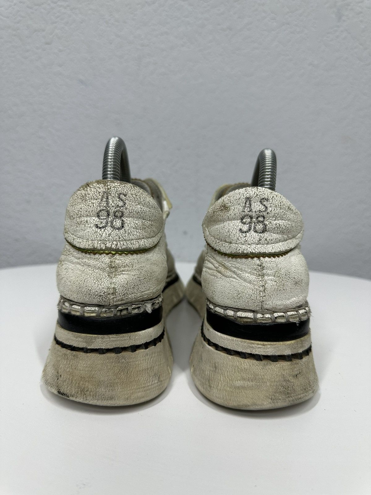 A.S.98 Vintage Sneakers AS 98 faded Avantgarde Distressed Leather Size US 7 / EU 40 - 7 Thumbnail
